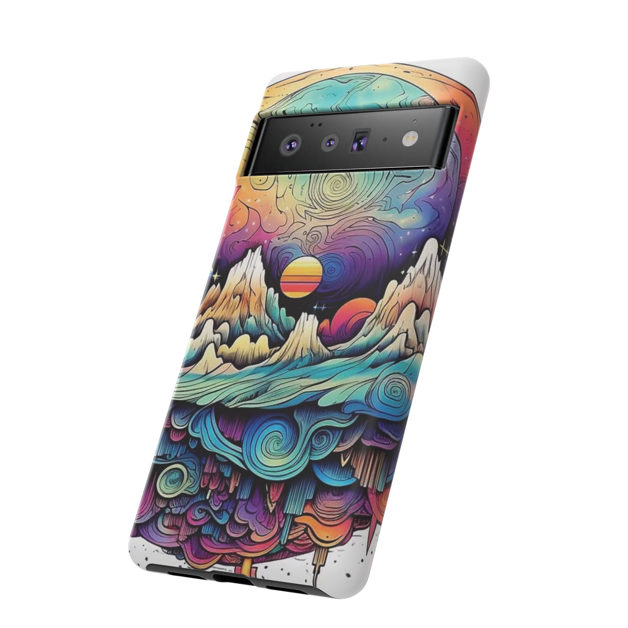 Psychedelic Mountain Sunset Tough Case
