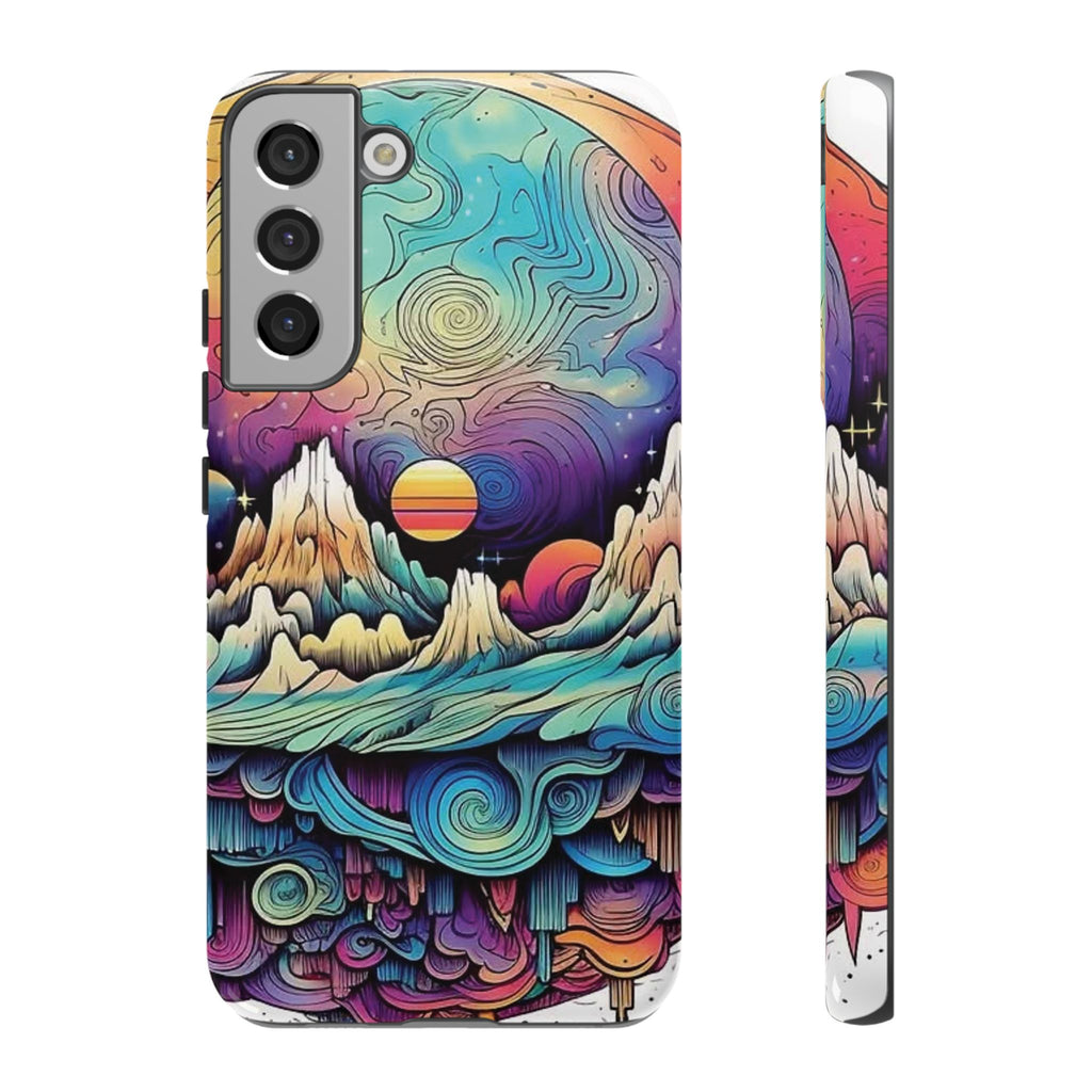 Psychedelic Mountain Sunset Tough Case