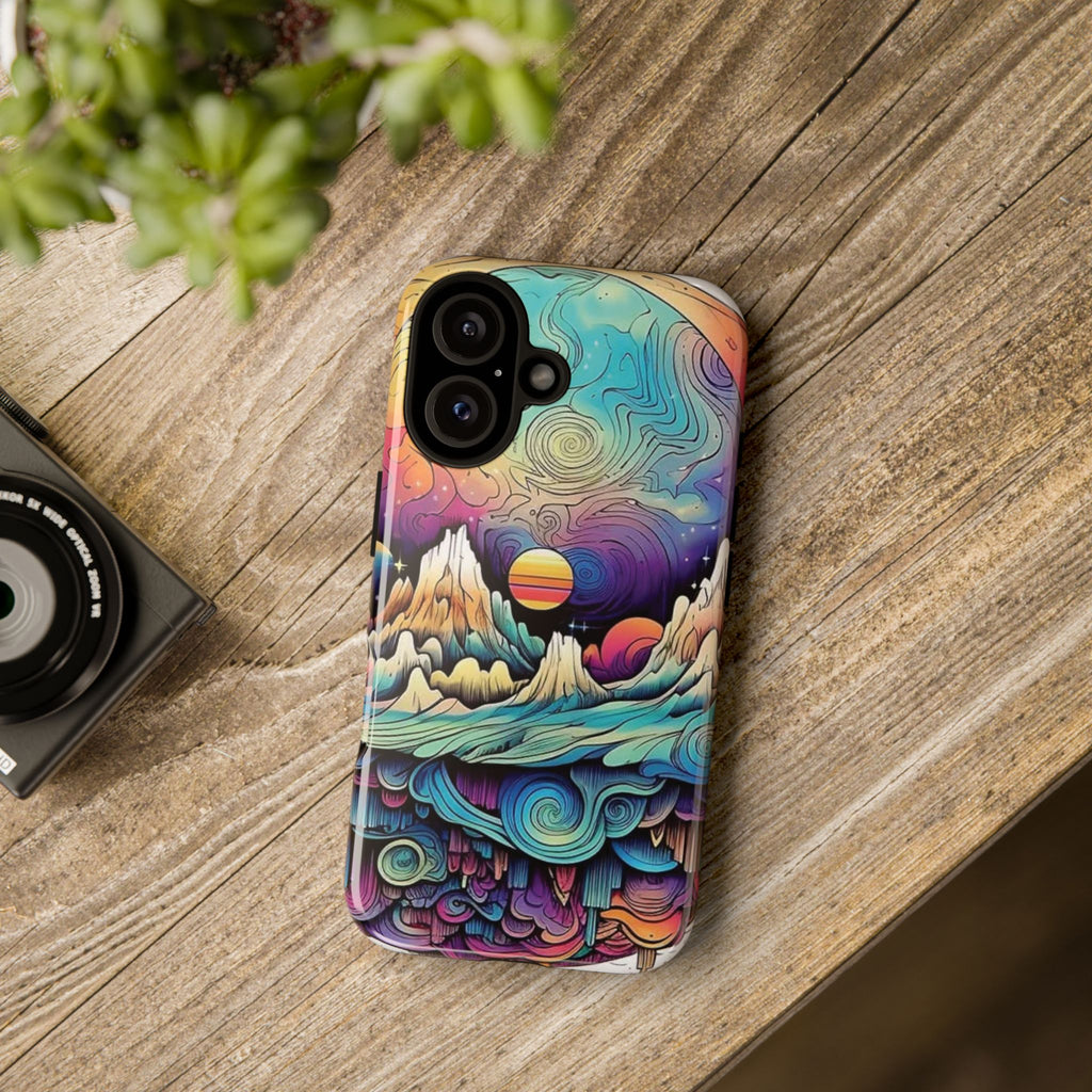 Psychedelic Mountain Sunset Tough Case