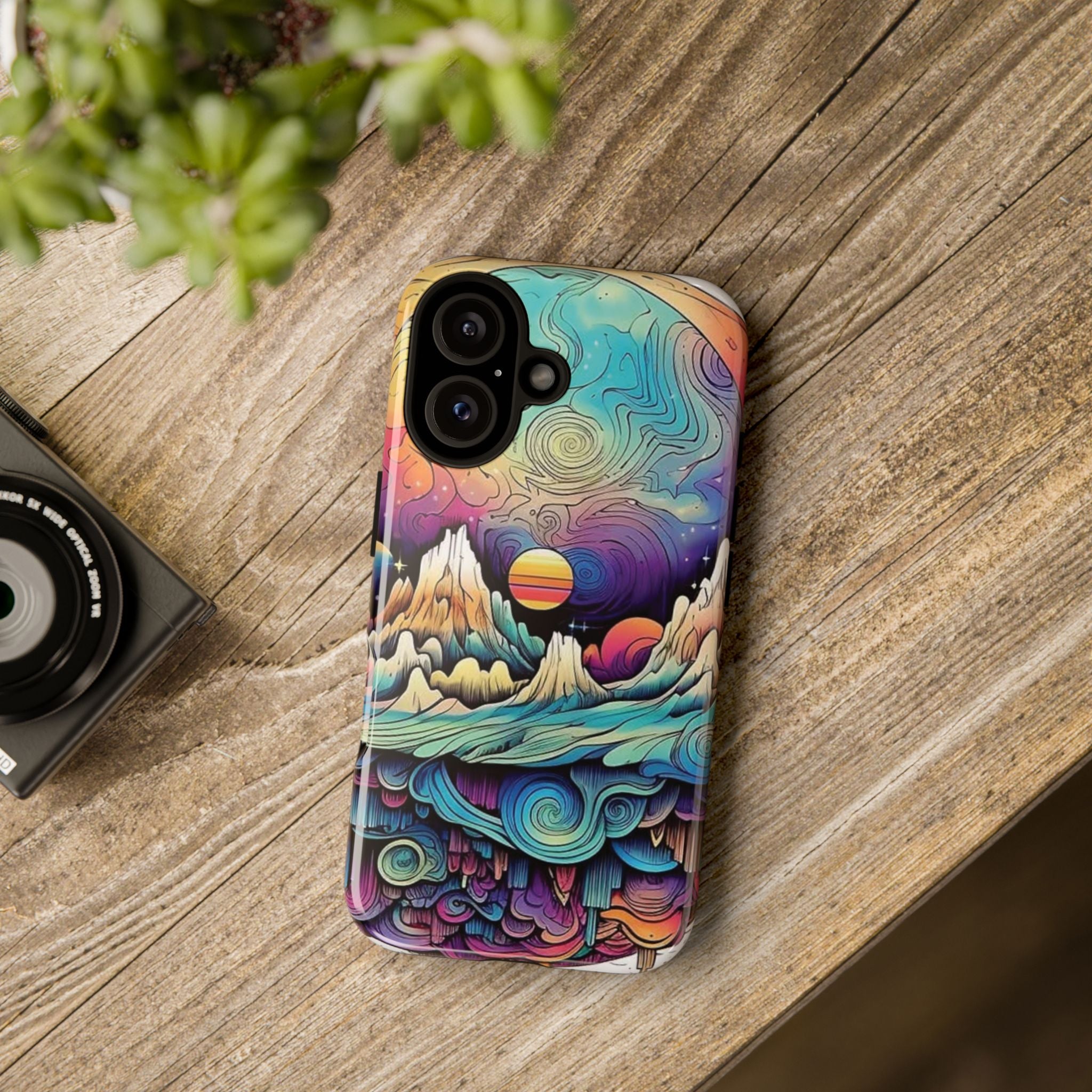 Psychedelic Mountain Sunset Tough Case
