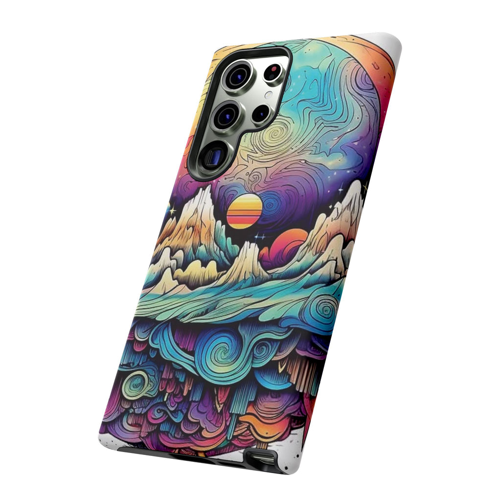 Psychedelic Mountain Sunset Tough Case