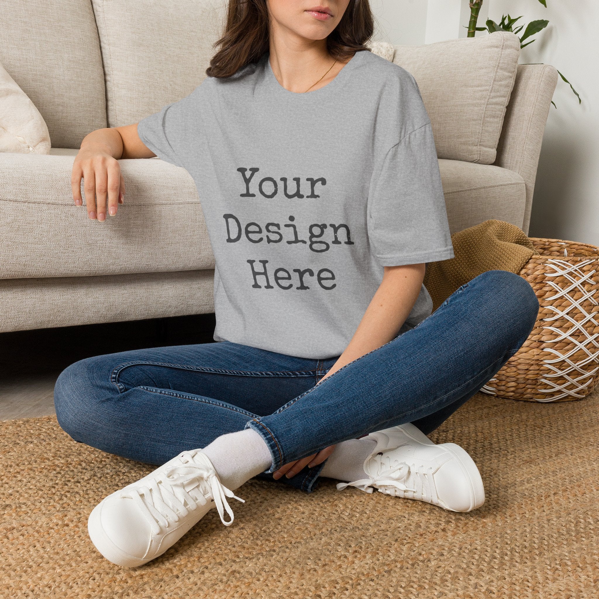 Customizable White T‑Shirt — Your Design Here Tee