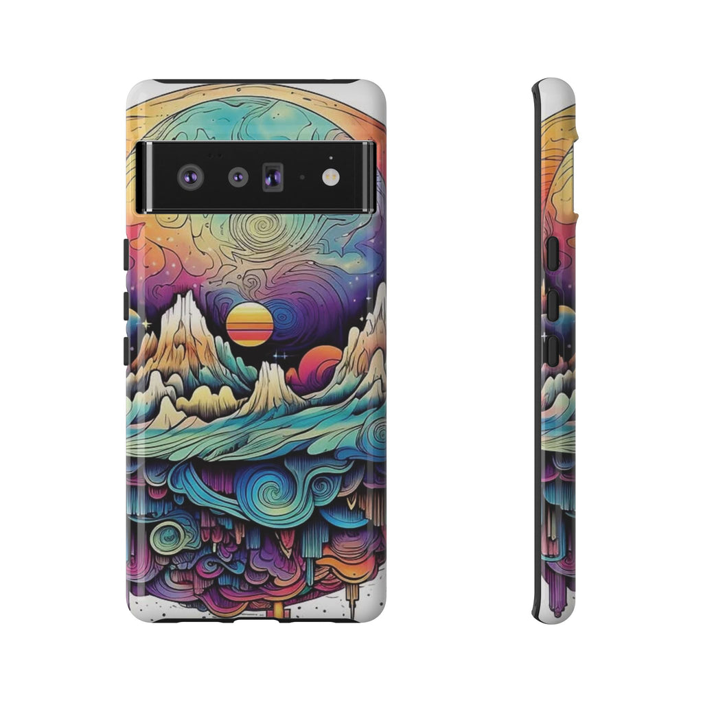 Psychedelic Mountain Sunset Tough Case