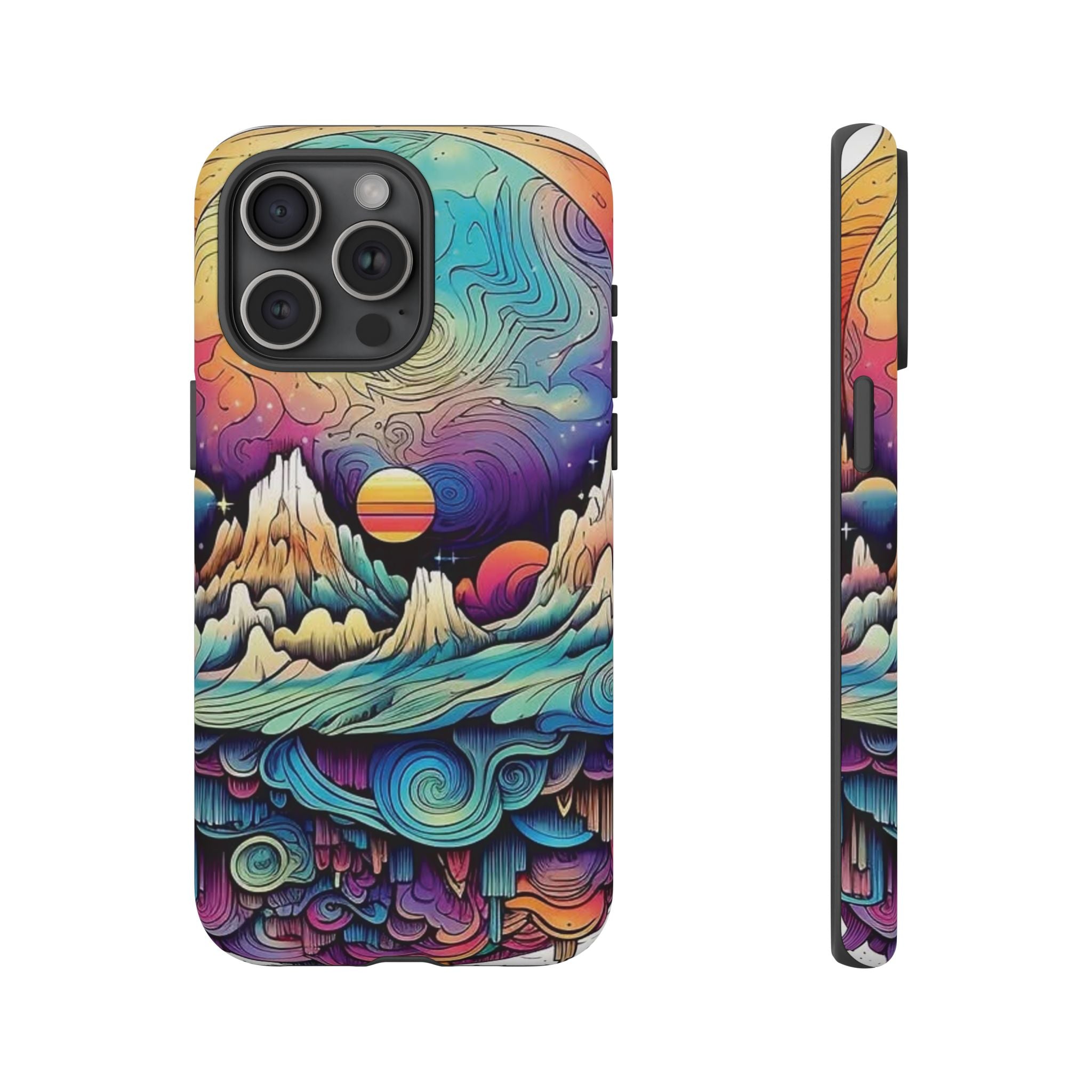 Psychedelic Mountain Sunset Tough Case