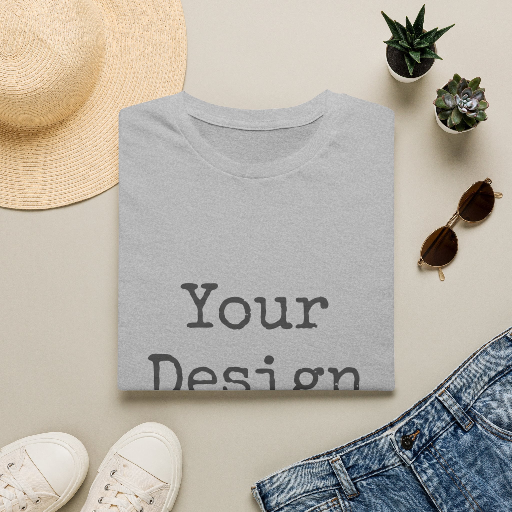 Customizable White T‑Shirt — Your Design Here Tee