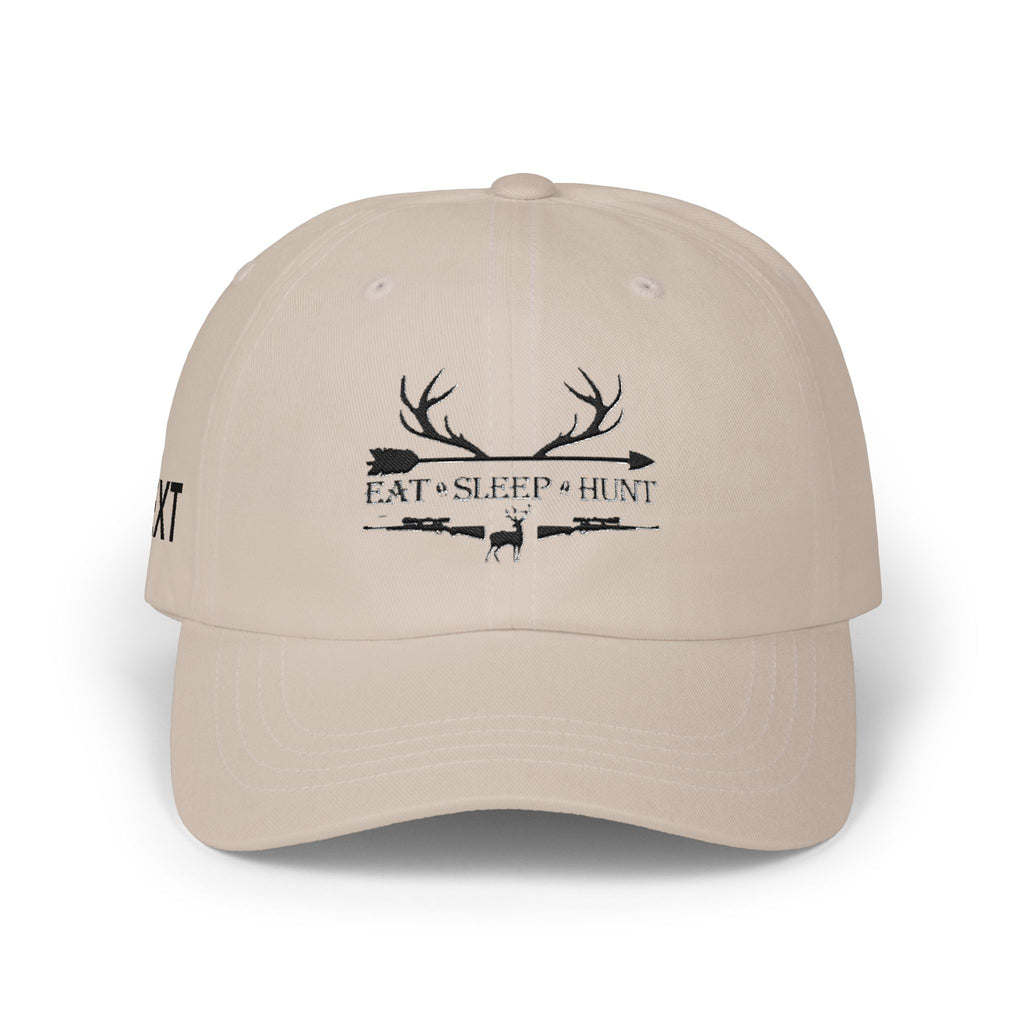 Men"s Cap — 'Eat • Sleep • Hunt' Antler Baseball Hat for Hunters