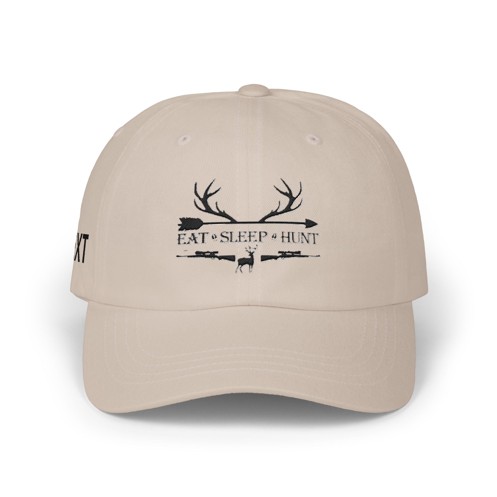 Men"s Cap — 'Eat • Sleep • Hunt' Antler Baseball Hat for Hunters