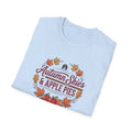 Autumn Skies & Apple Pies T-Shirt — Fall Leaves Cozy Seasonal Tee