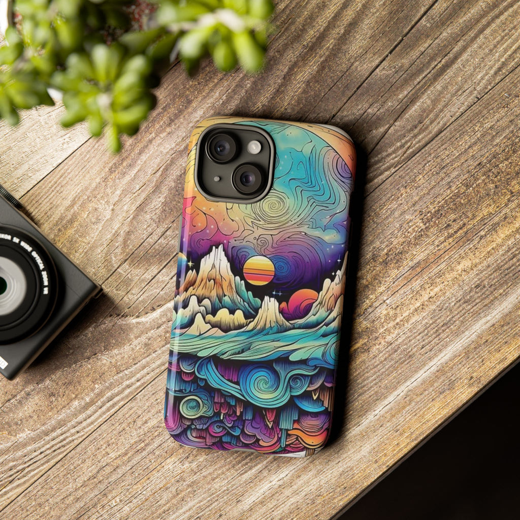 Psychedelic Mountain Sunset Tough Case