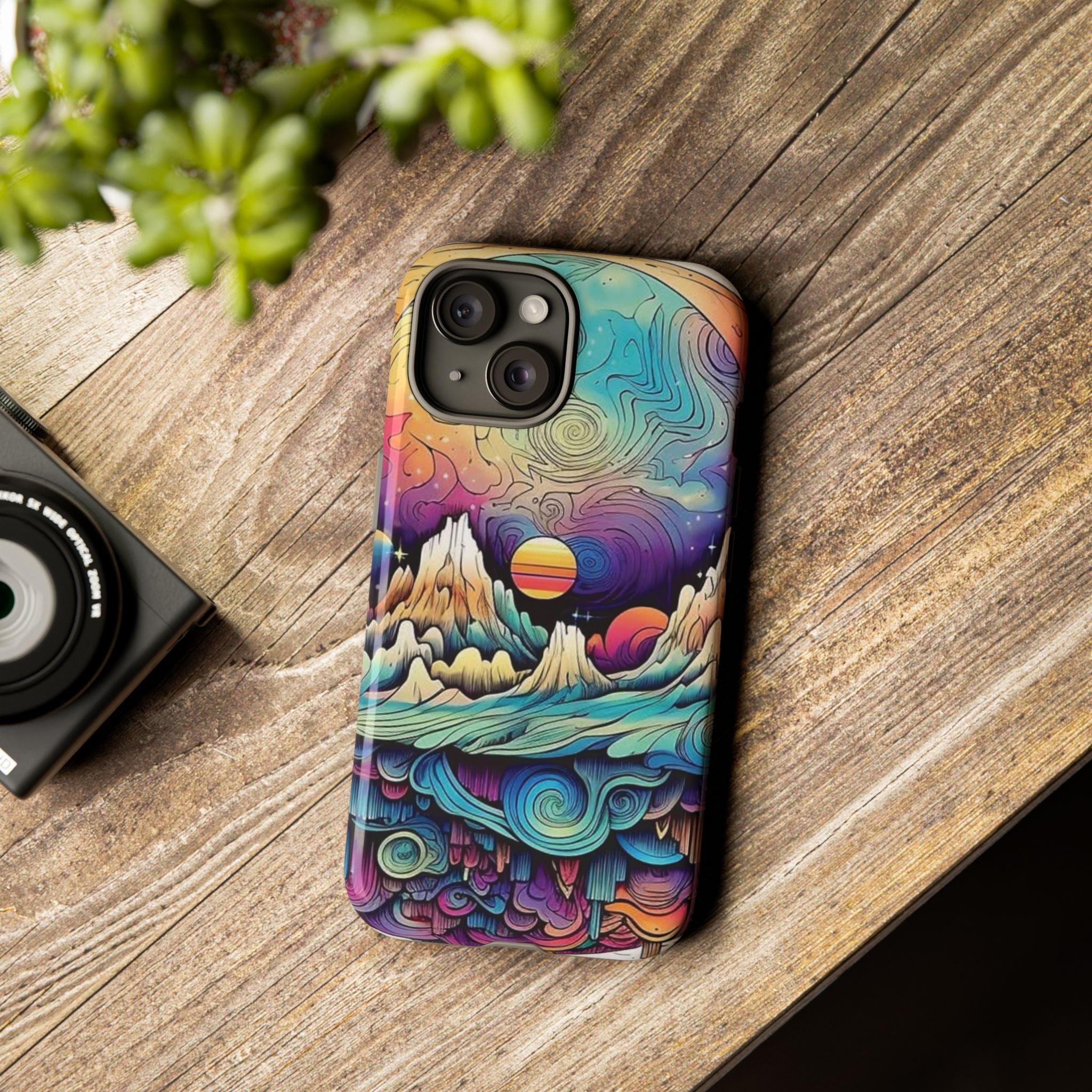 Psychedelic Mountain Sunset Tough Case