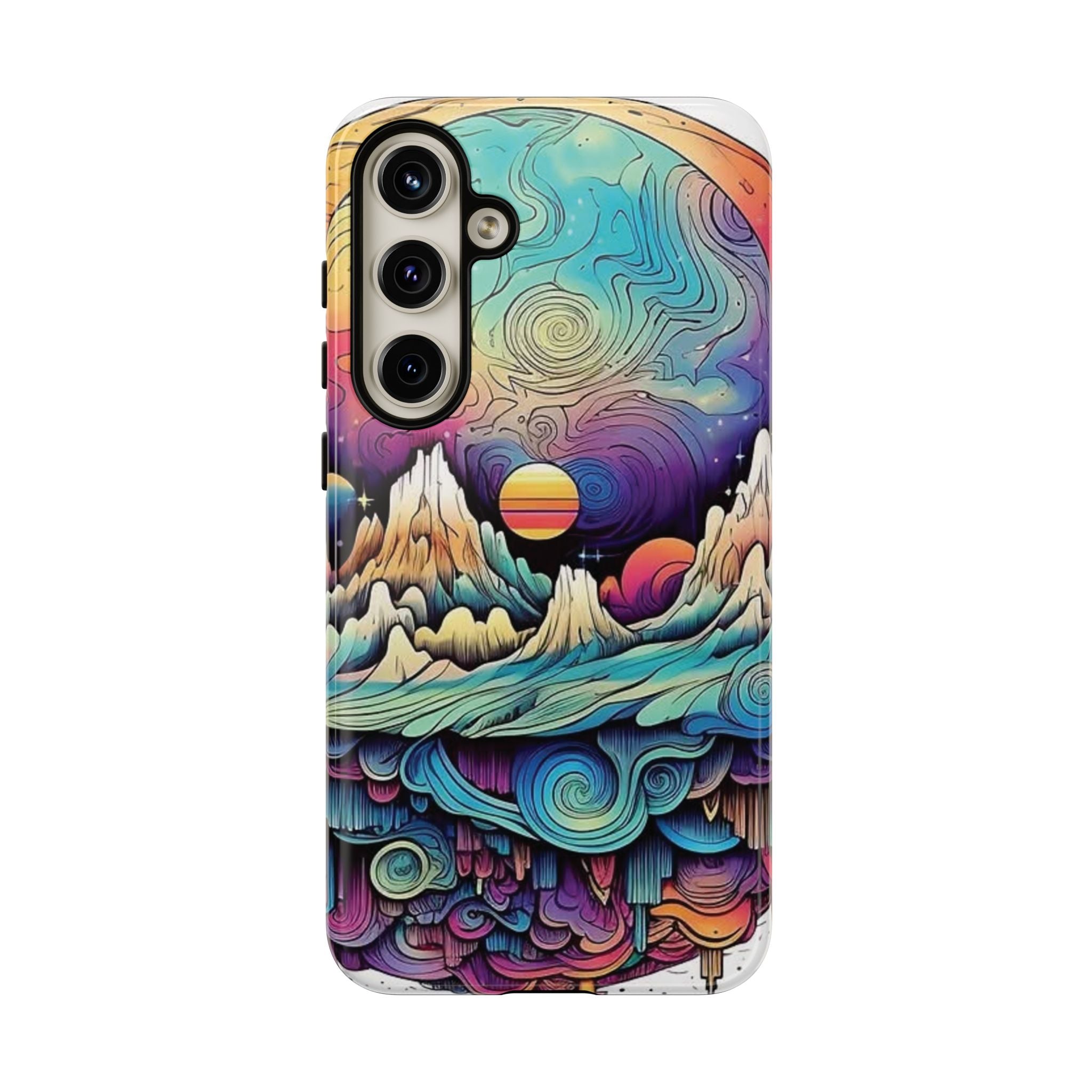 Psychedelic Mountain Sunset Tough Case