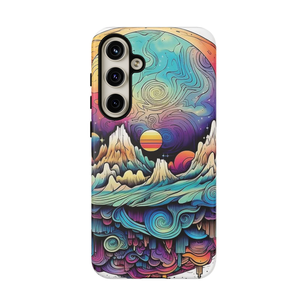 Psychedelic Mountain Sunset Tough Case