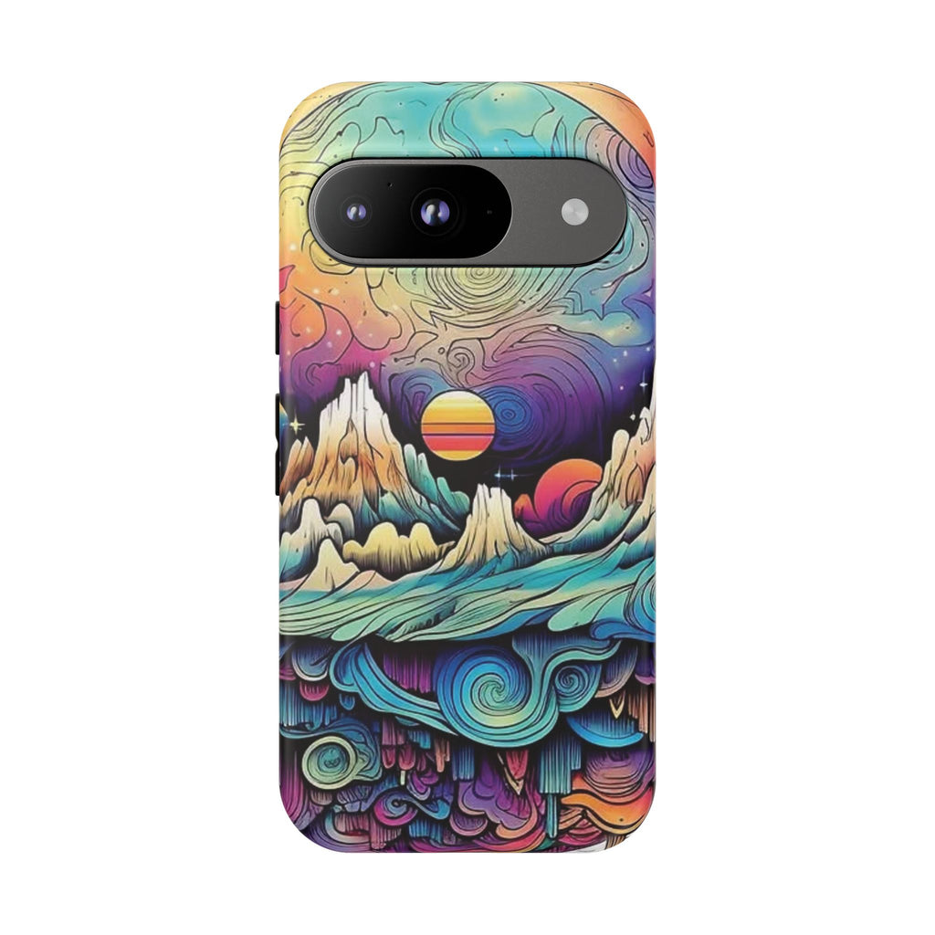 Psychedelic Mountain Sunset Tough Case