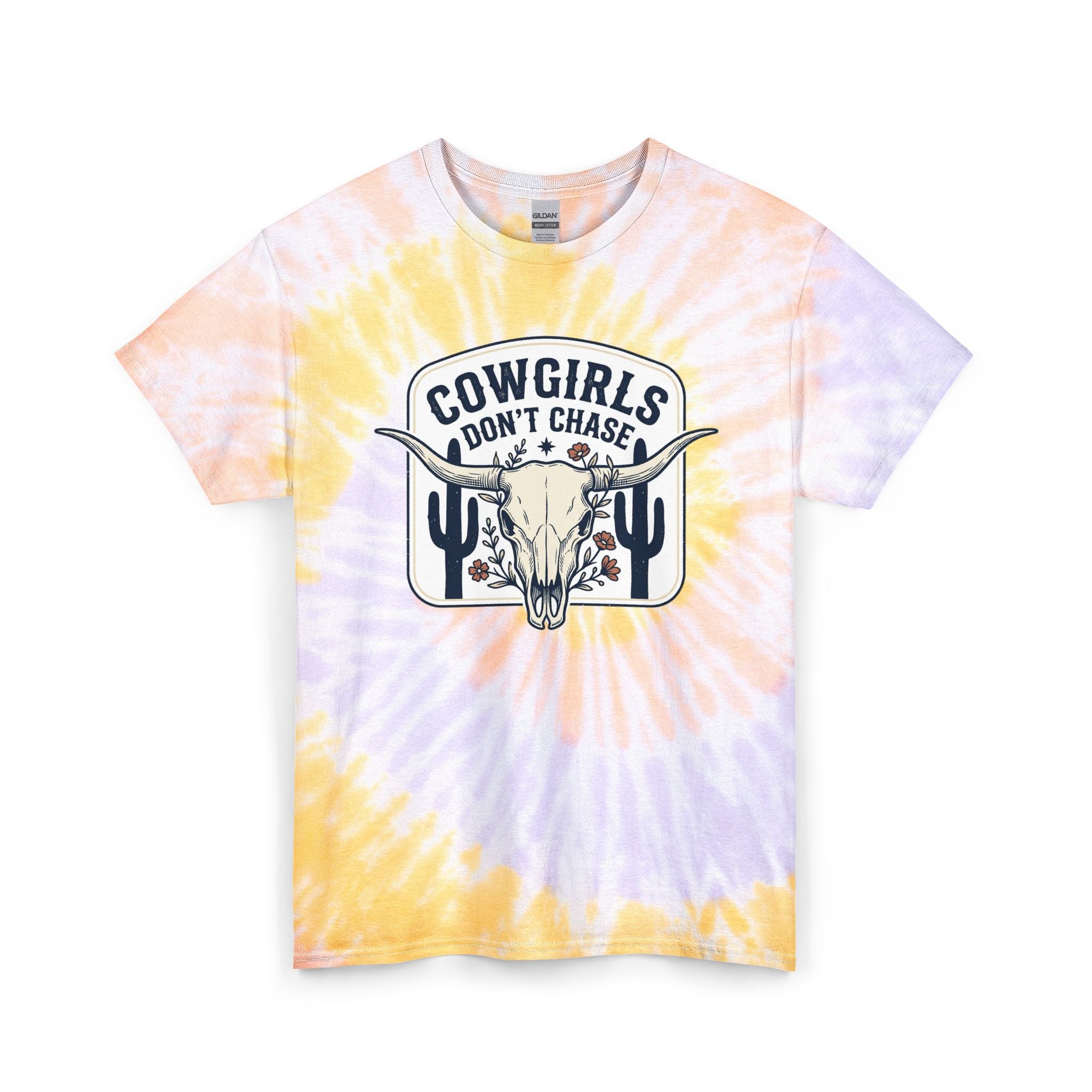 Cowgirls Don’t Chase Tie-Dye Tee