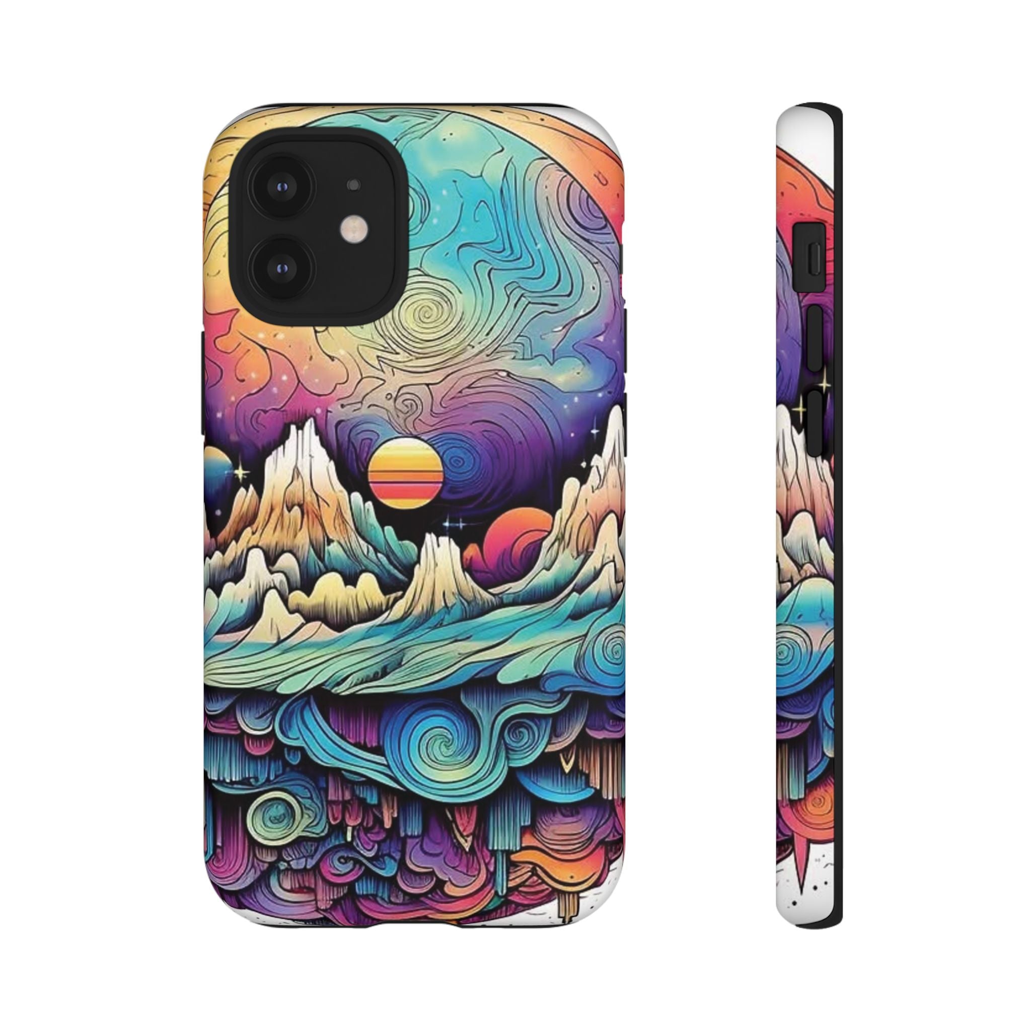 Psychedelic Mountain Sunset Tough Case