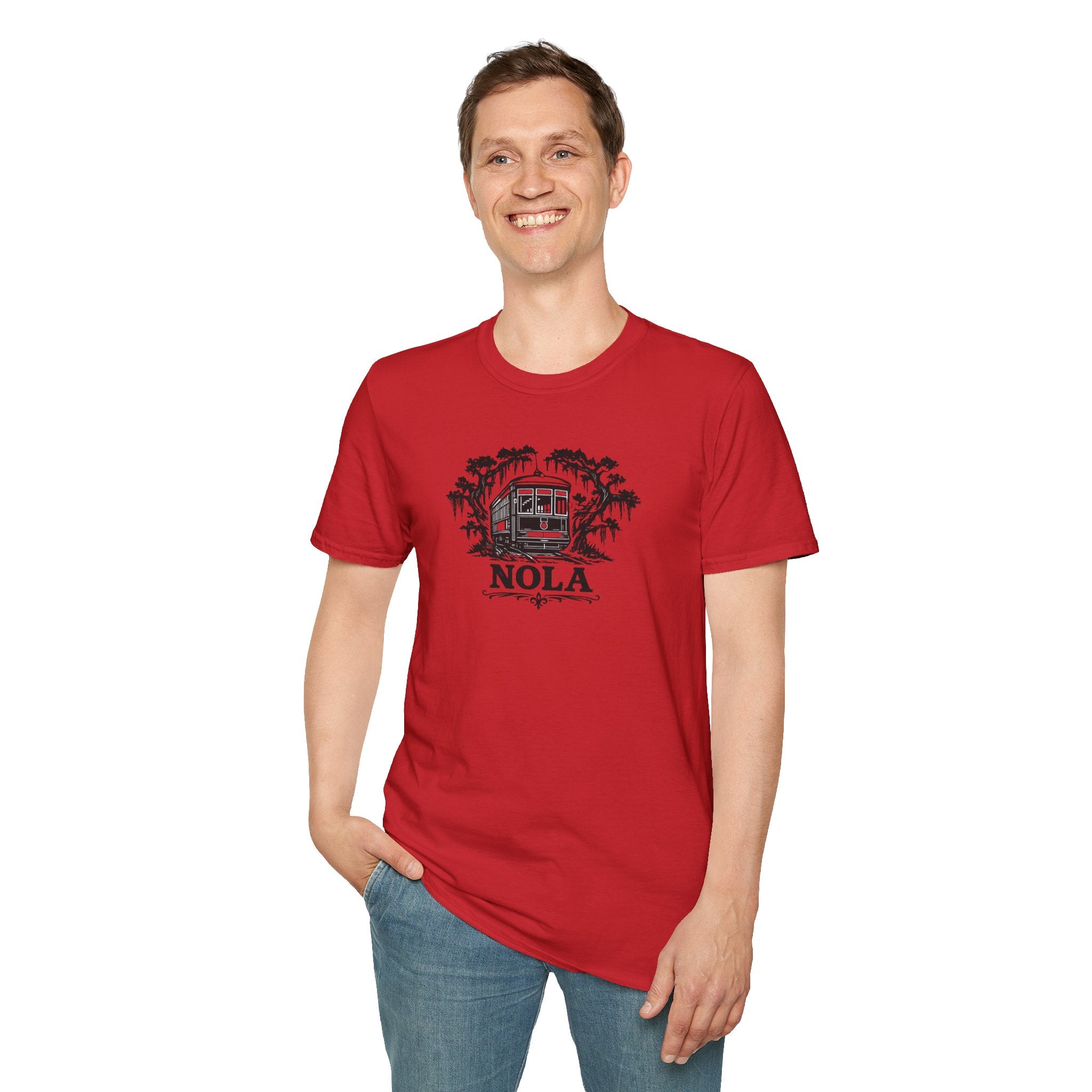 NOLA Streetcar T-Shirt — New Orleans Vintage Swamp Vibe