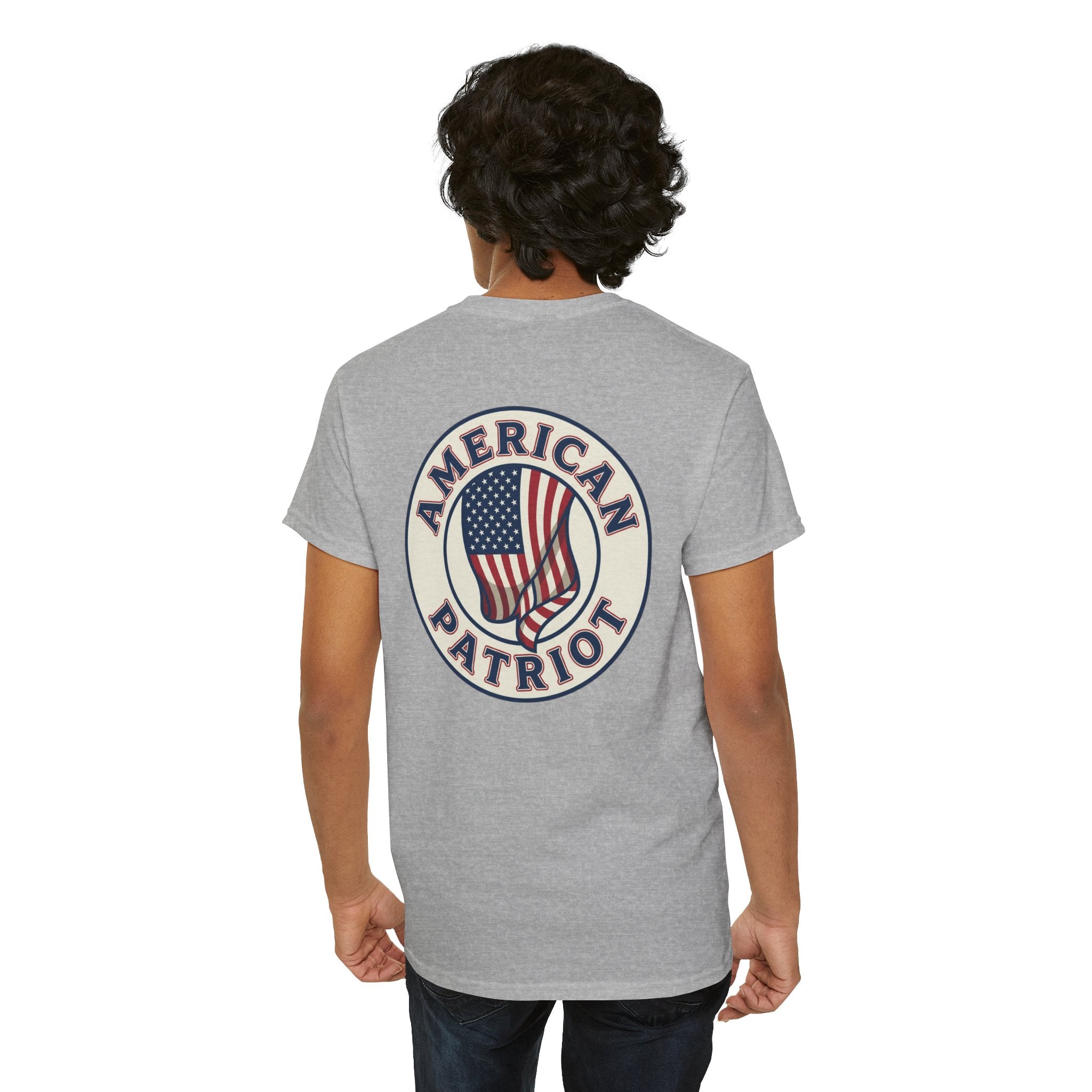 American Patriot T-Shirt — Vintage Flag Graphic Tee