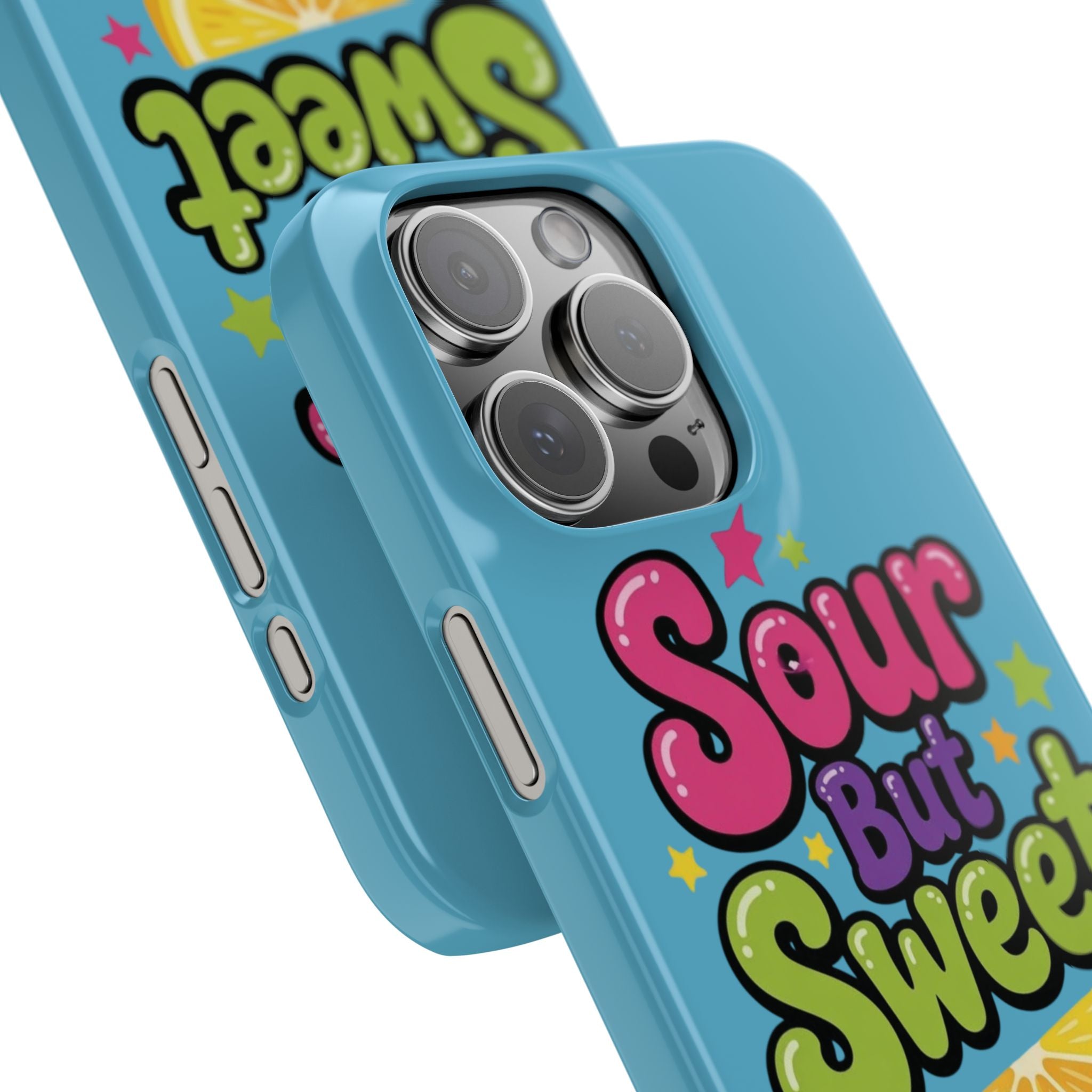 iPhone Case — “Sour But Sweet” Bright Graphic Snap Case