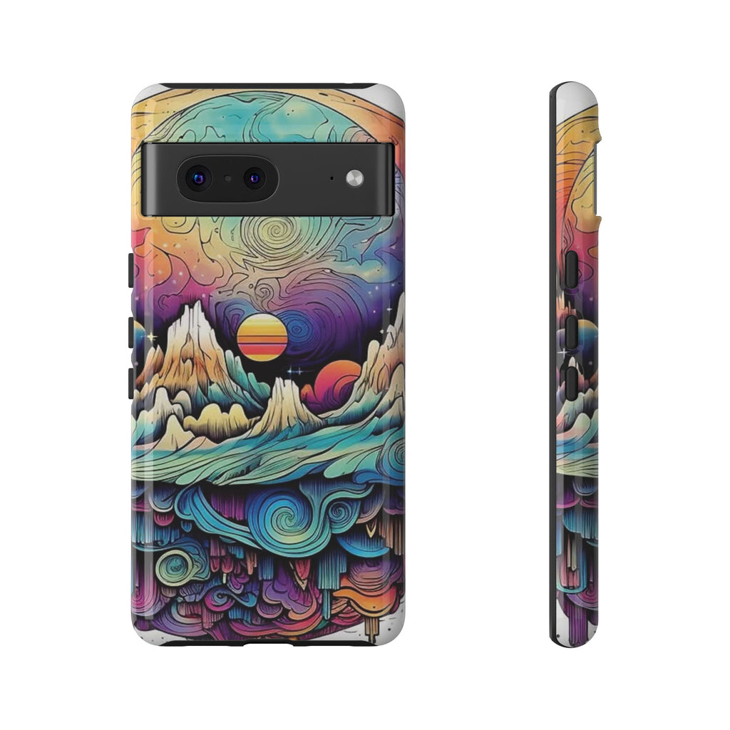 Psychedelic Mountain Sunset Tough Case