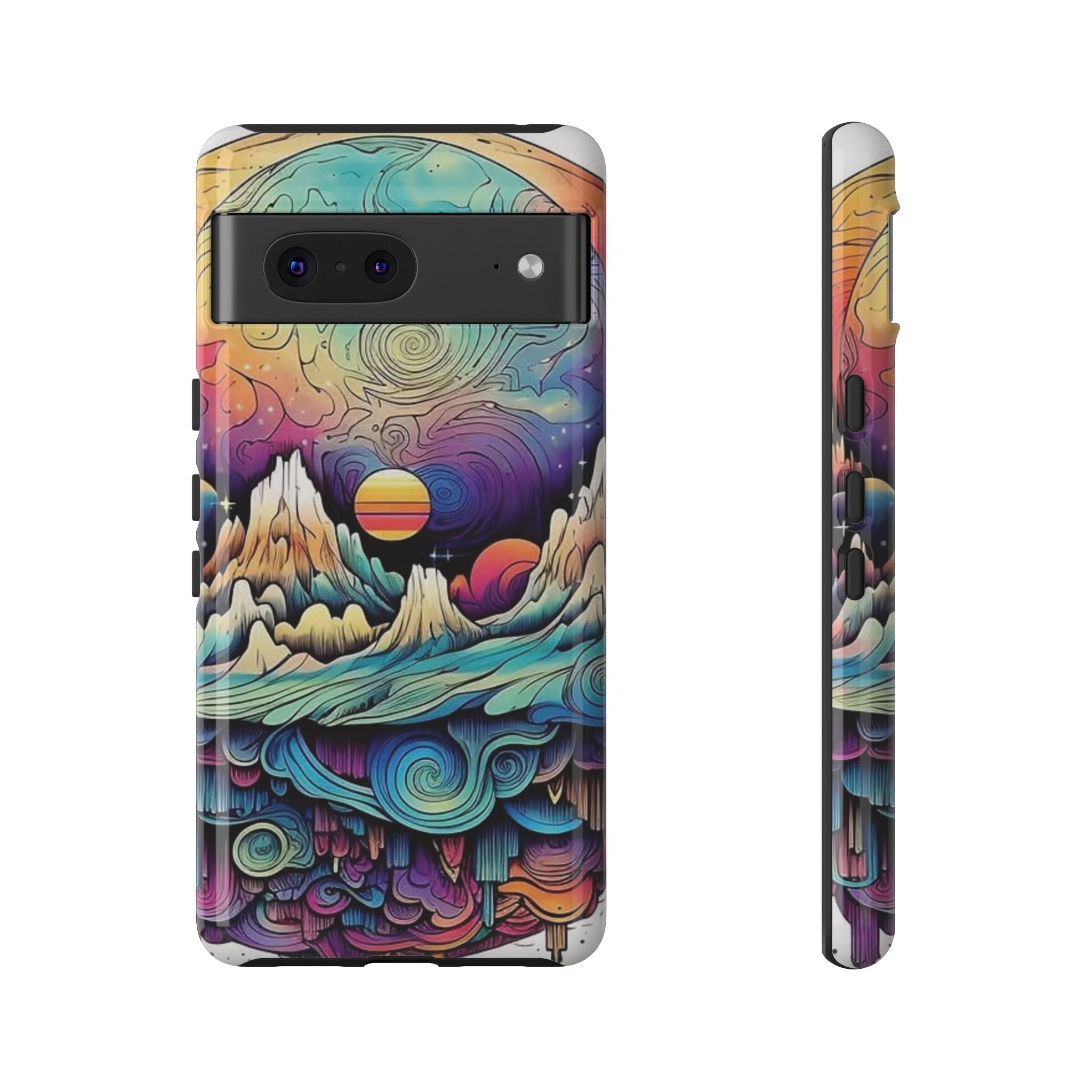 Psychedelic Mountain Sunset Tough Case