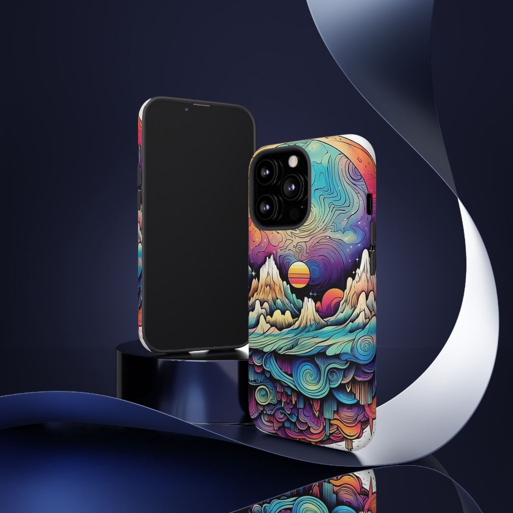 Psychedelic Mountain Sunset Tough Case