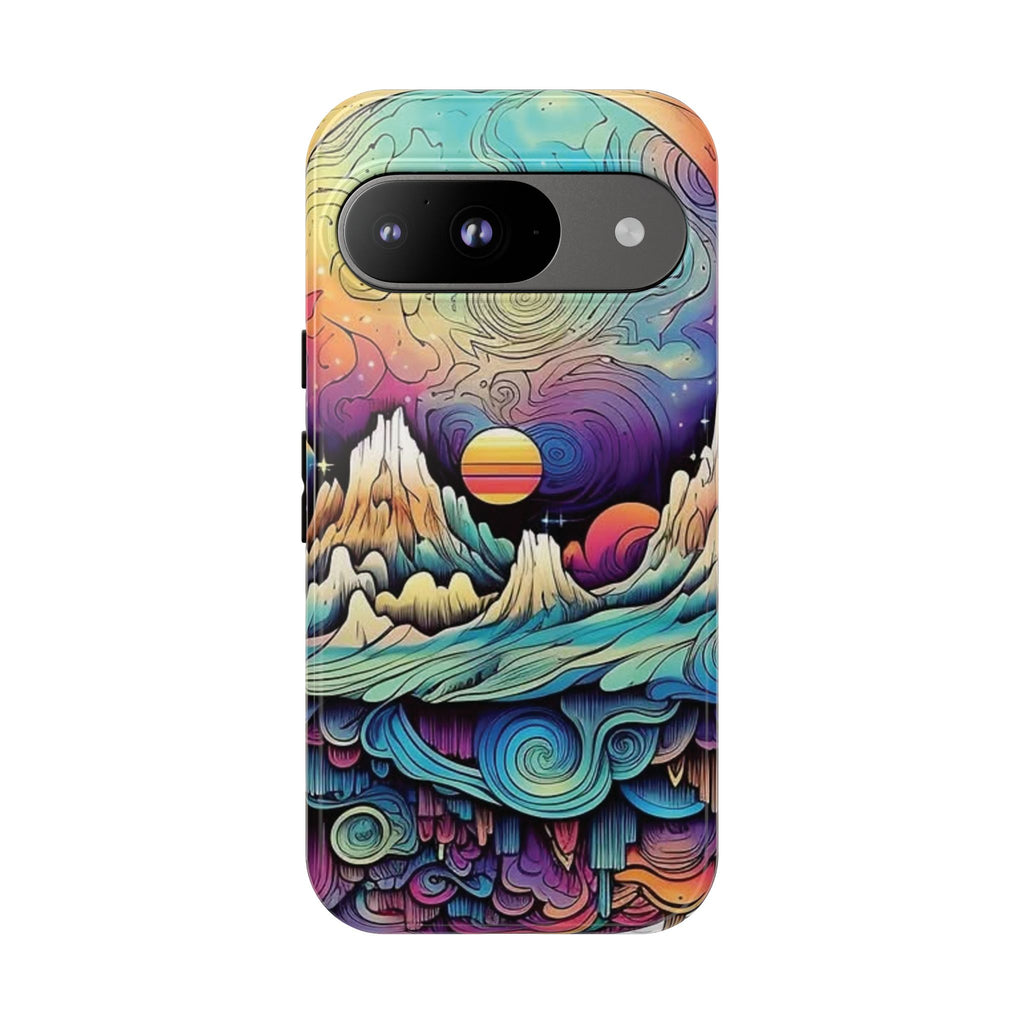 Psychedelic Mountain Sunset Tough Case