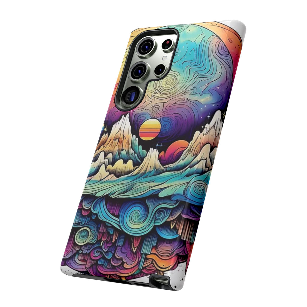 Psychedelic Mountain Sunset Tough Case