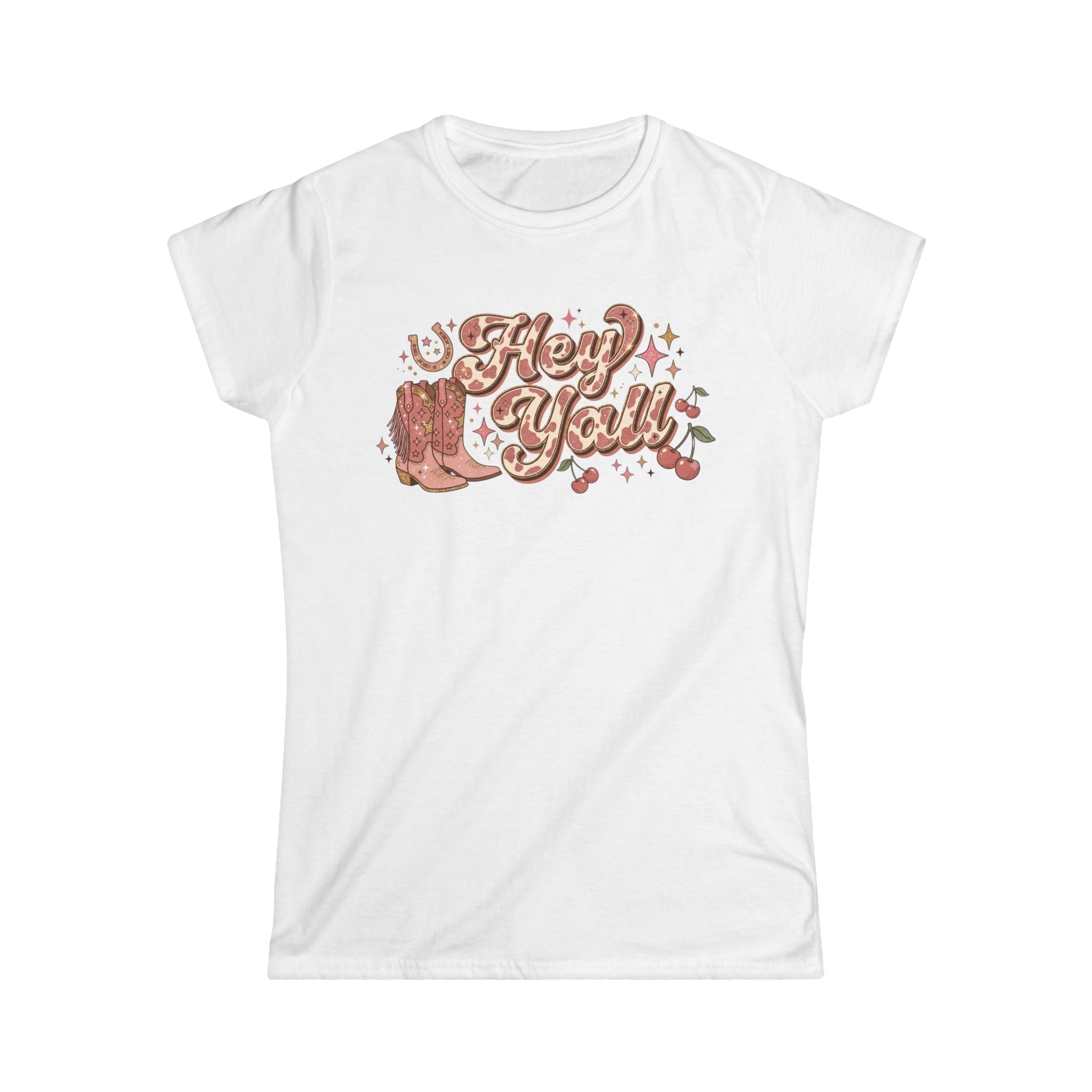 Hey Y'all Tee — Vintage Cowboy Boots Graphic Women's T‑Shirt