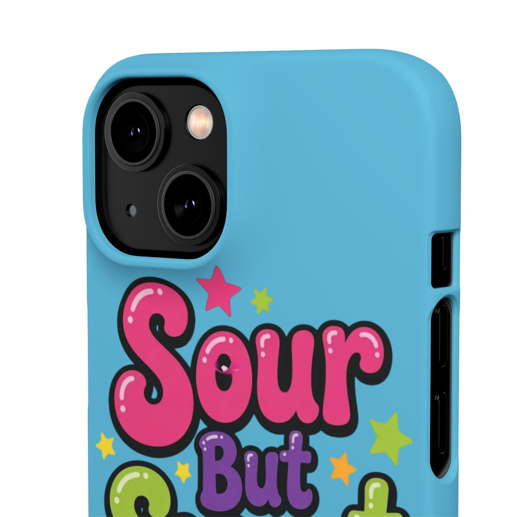 iPhone Case — “Sour But Sweet” Bright Graphic Snap Case