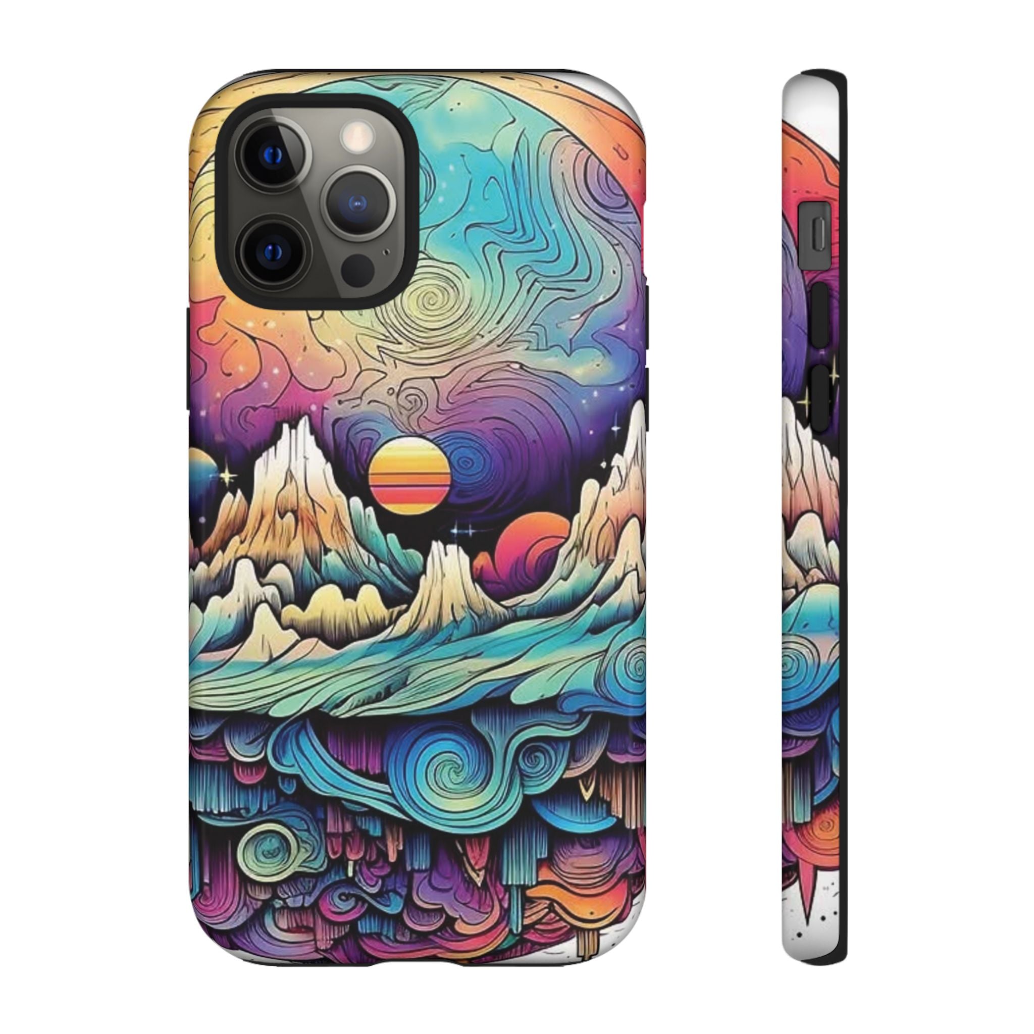 Psychedelic Mountain Sunset Tough Case