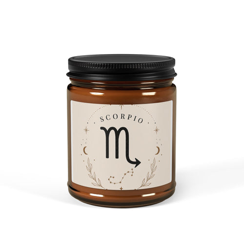 Amber Jar Soy Candle — Scented Aromatherapy Candle (Multi-Size)