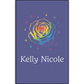 Personalized Vegan Leather Journal — Engraved Rainbow Rose & Name
