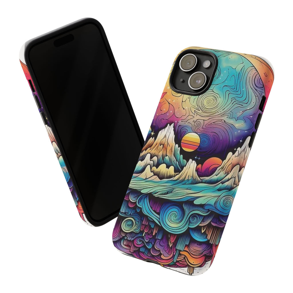 Psychedelic Mountain Sunset Tough Case