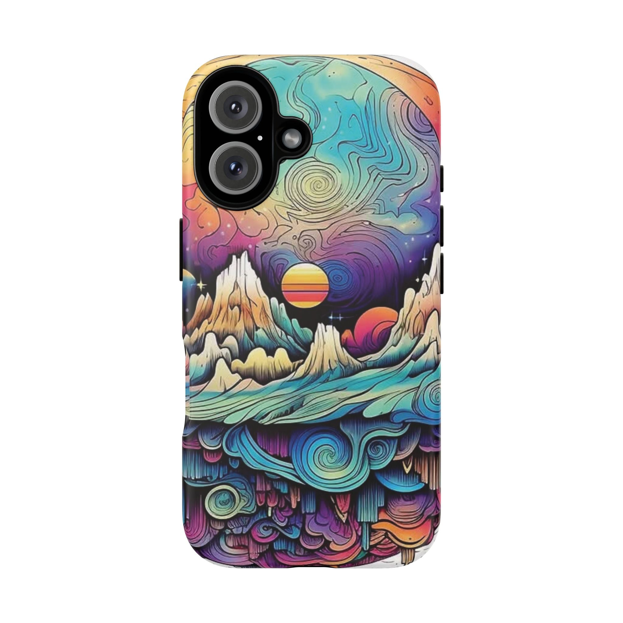 Psychedelic Mountain Sunset Tough Case
