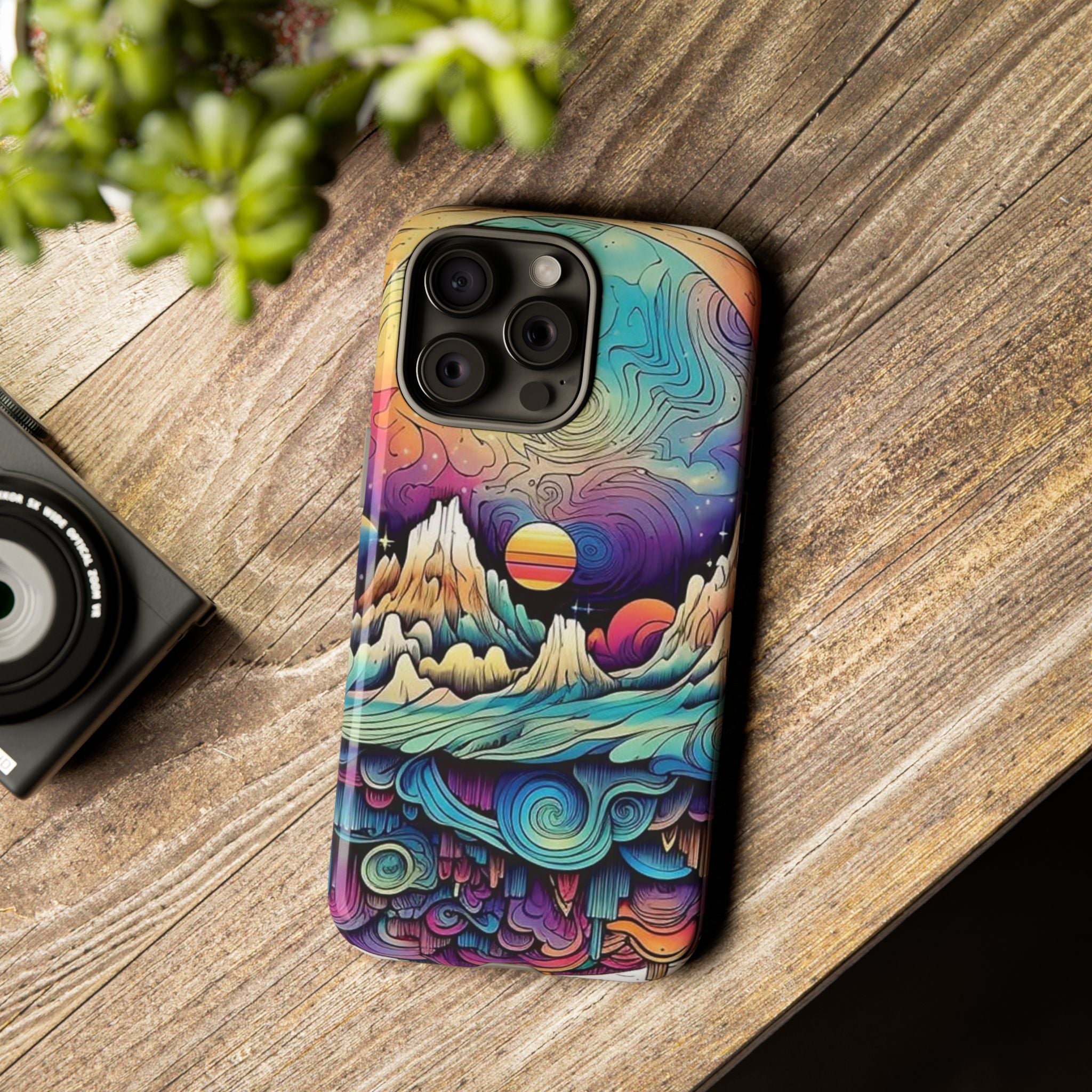 Psychedelic Mountain Sunset Tough Case