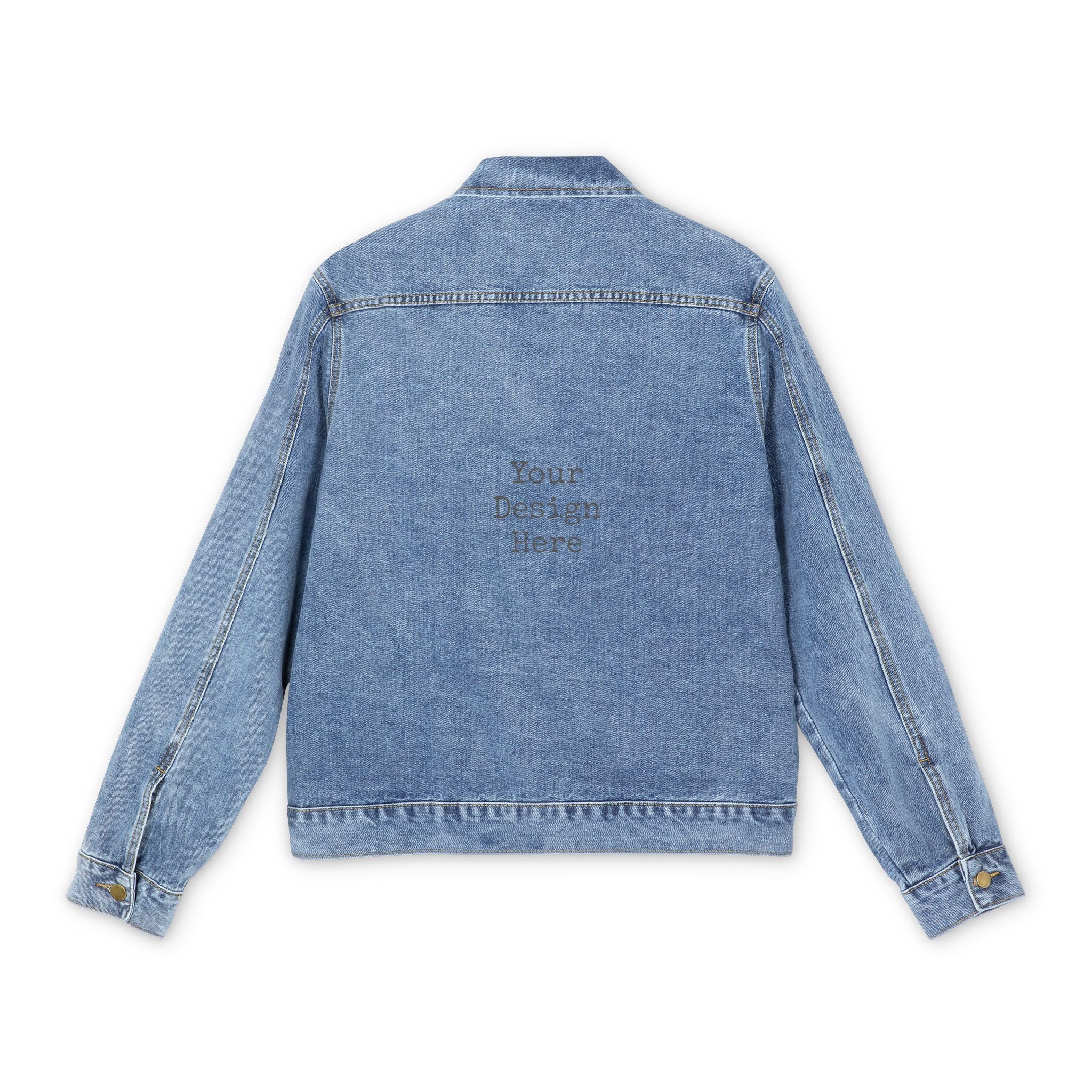Denim Jacket — Customizable Back Patch Jean Jacket