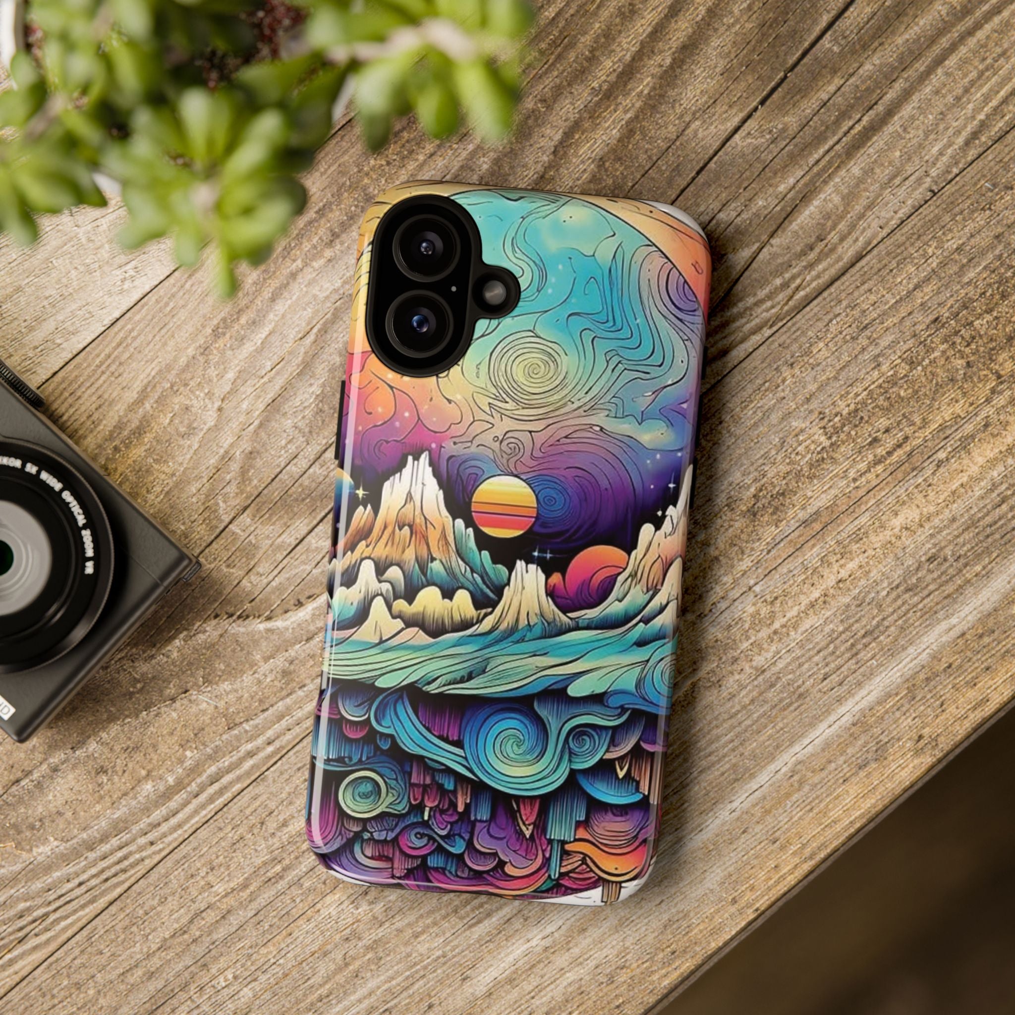 Psychedelic Mountain Sunset Tough Case