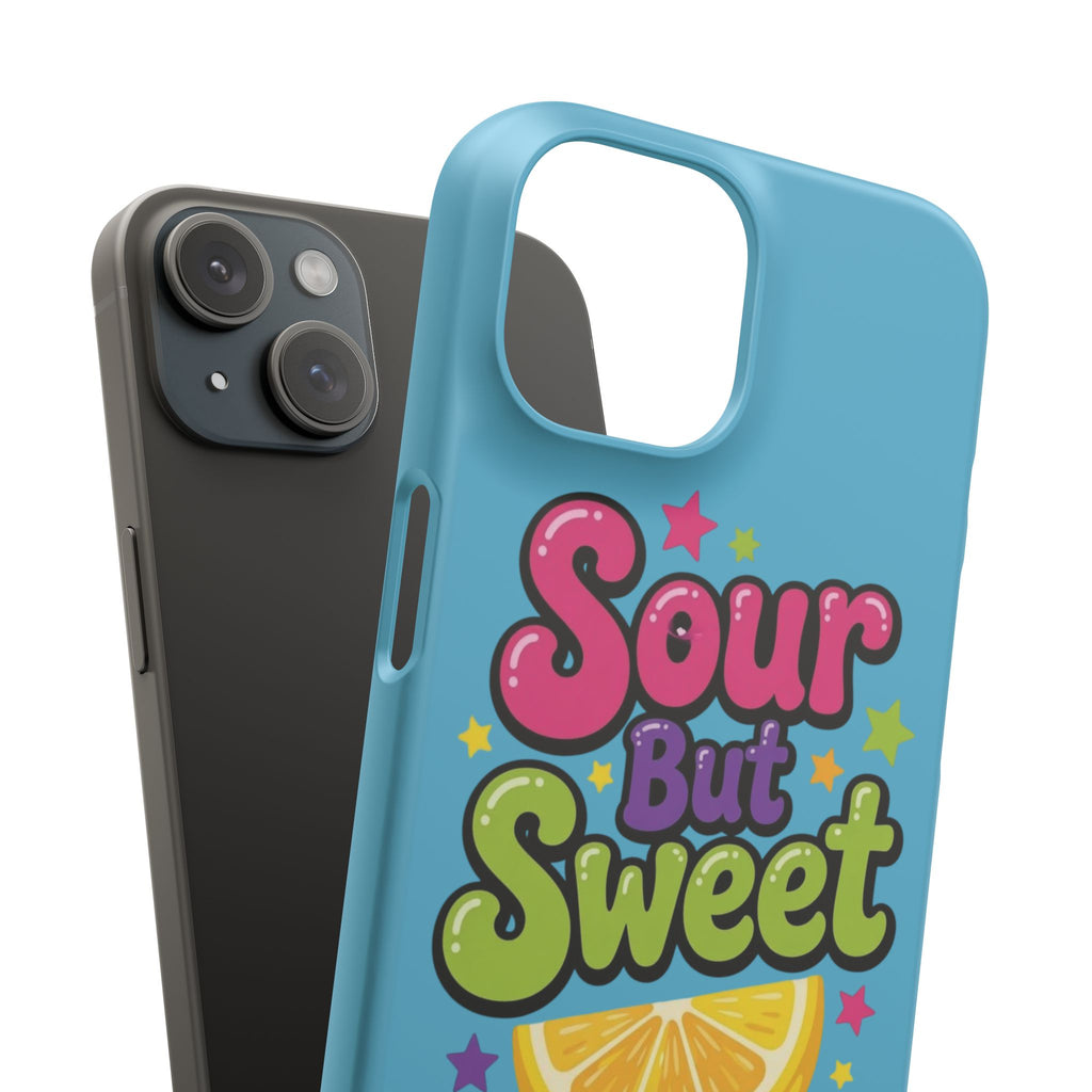 iPhone Case — “Sour But Sweet” Bright Graphic Snap Case