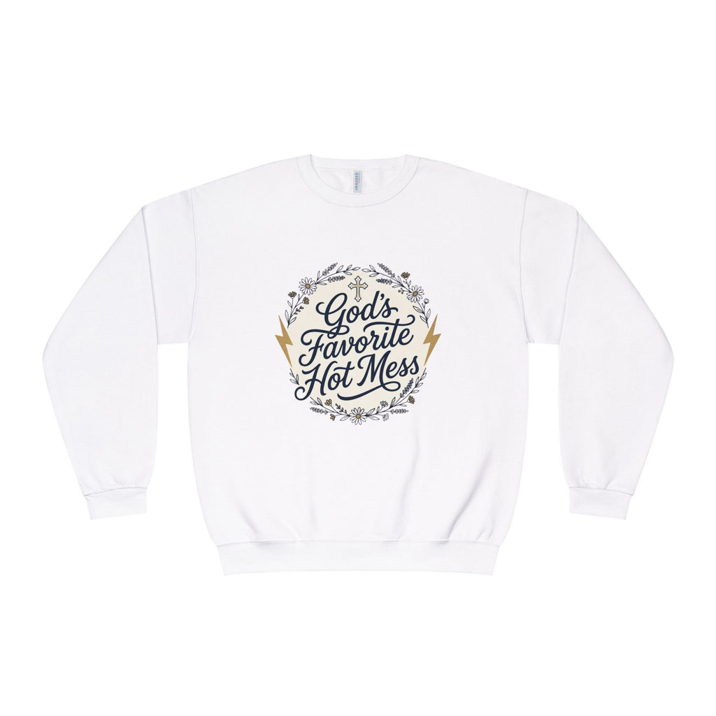 God's Favorite Hot Mess Crewneck Sweatshirt