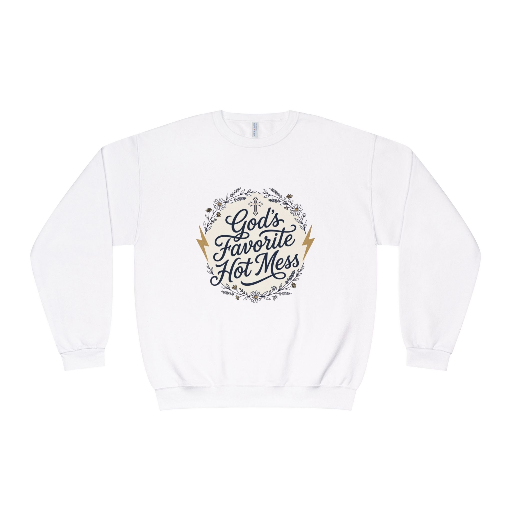 God's Favorite Hot Mess Crewneck Sweatshirt