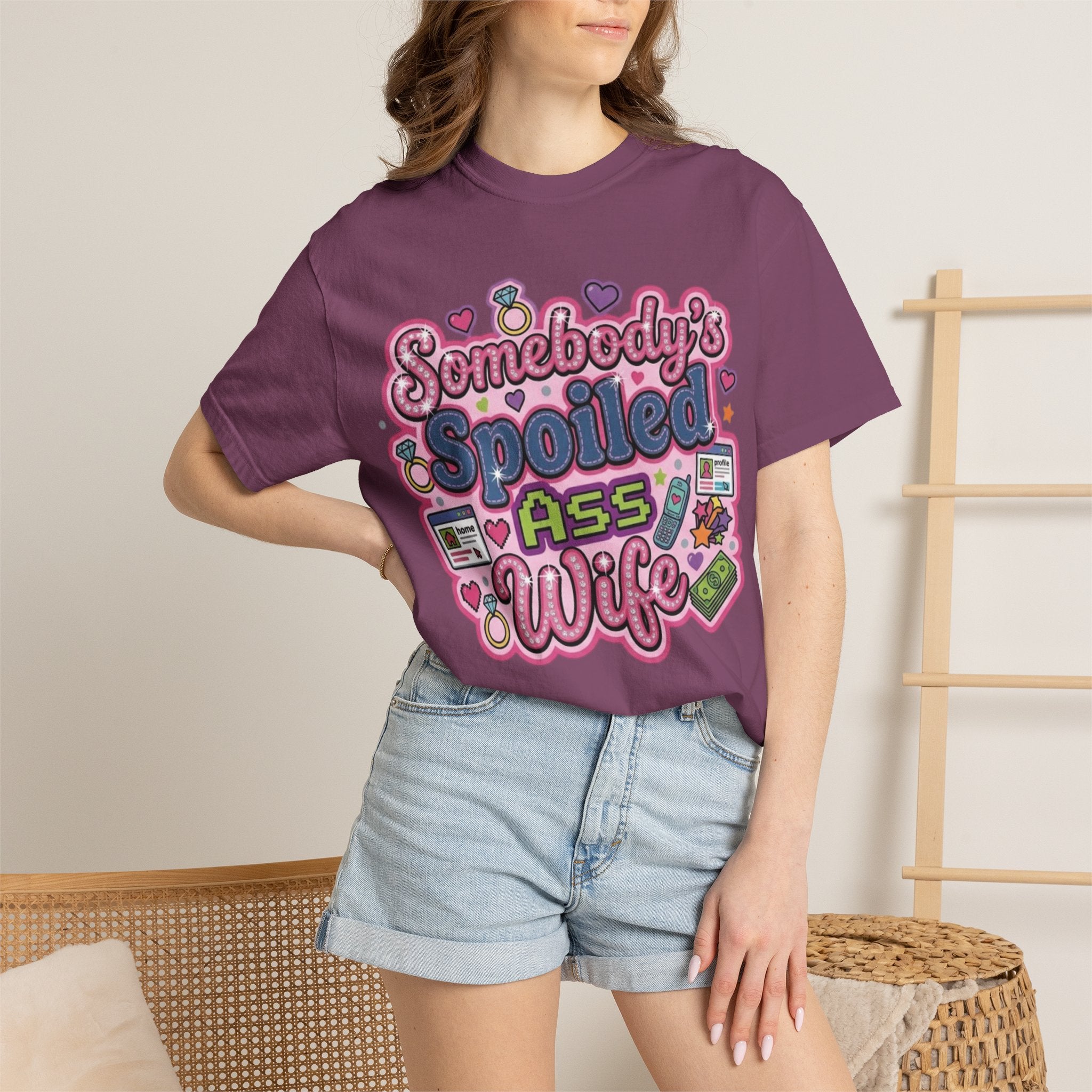 Somebody's Spoiled Ass Wife T-Shirt — Cute Retro Graphic Tee for Wives
