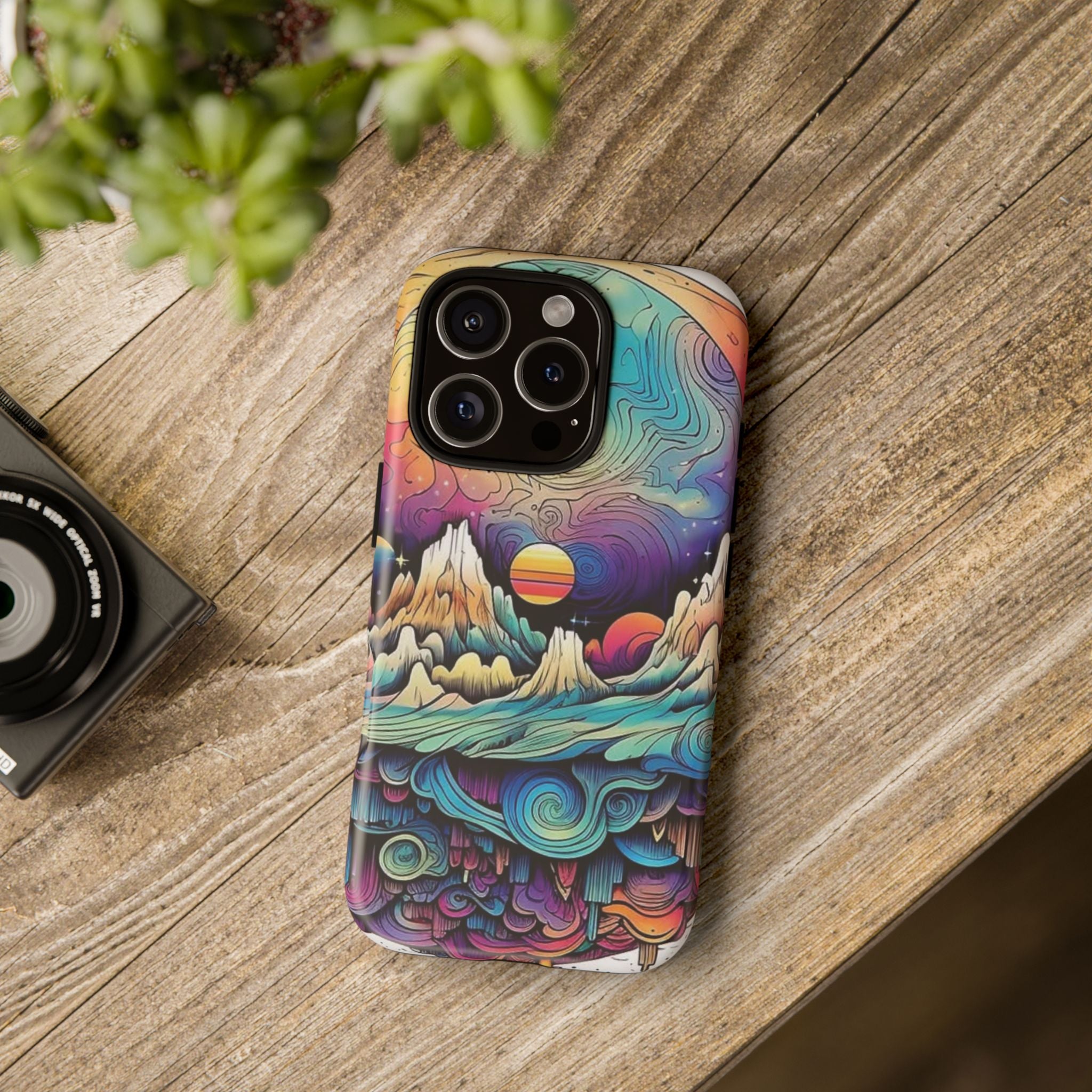 Psychedelic Mountain Sunset Tough Case