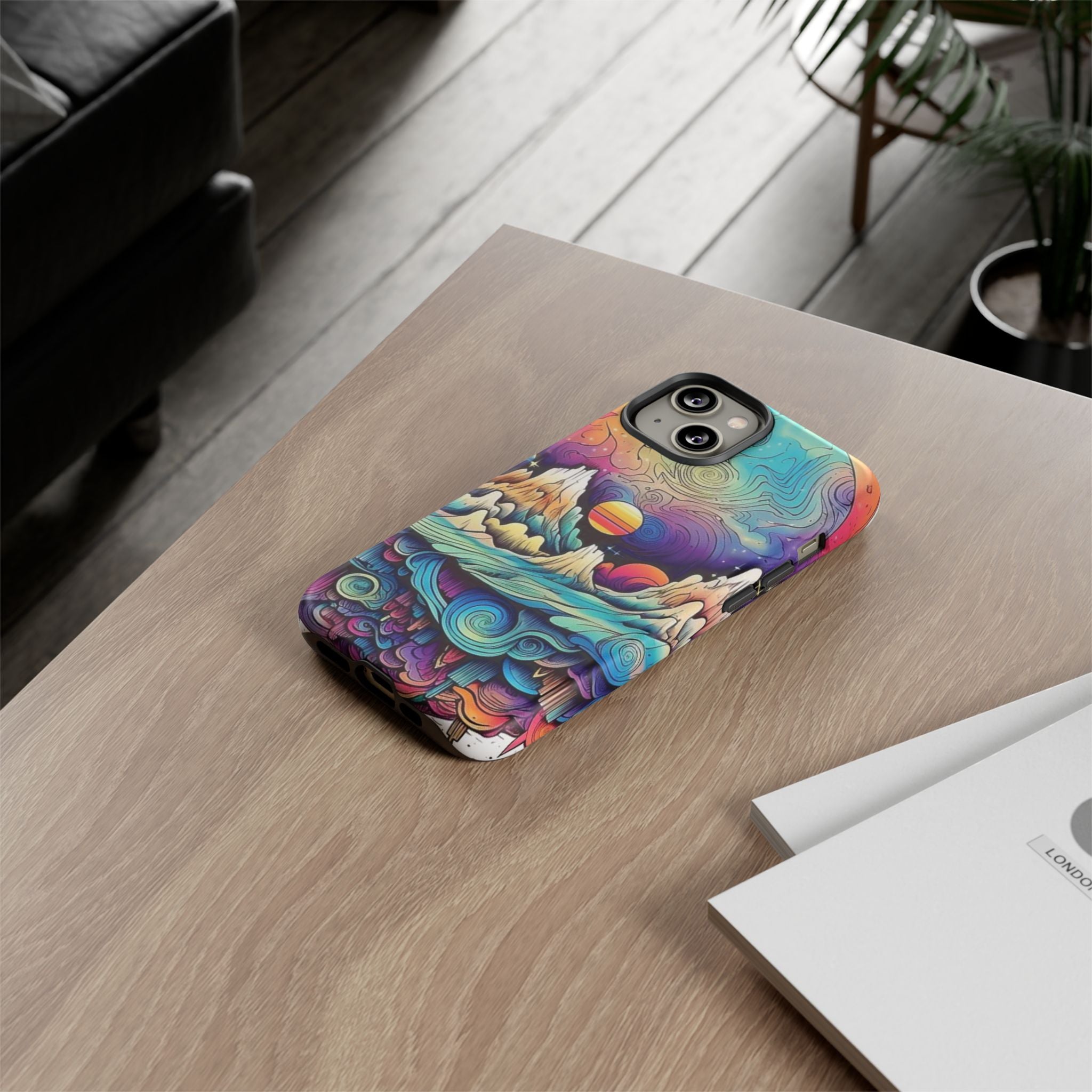 Psychedelic Mountain Sunset Tough Case