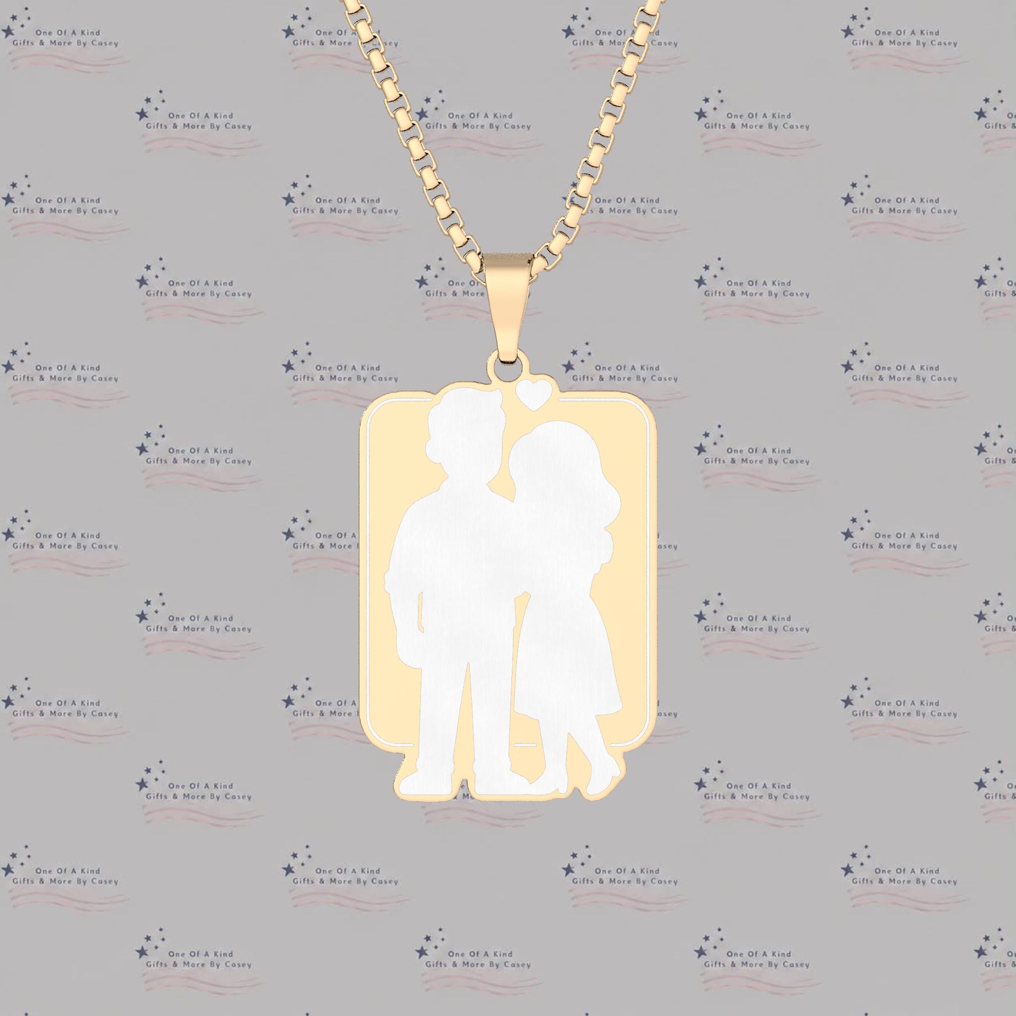 Custom Photo Rectangle Pendant Necklace — Personalized Picture Jewelry Gift
