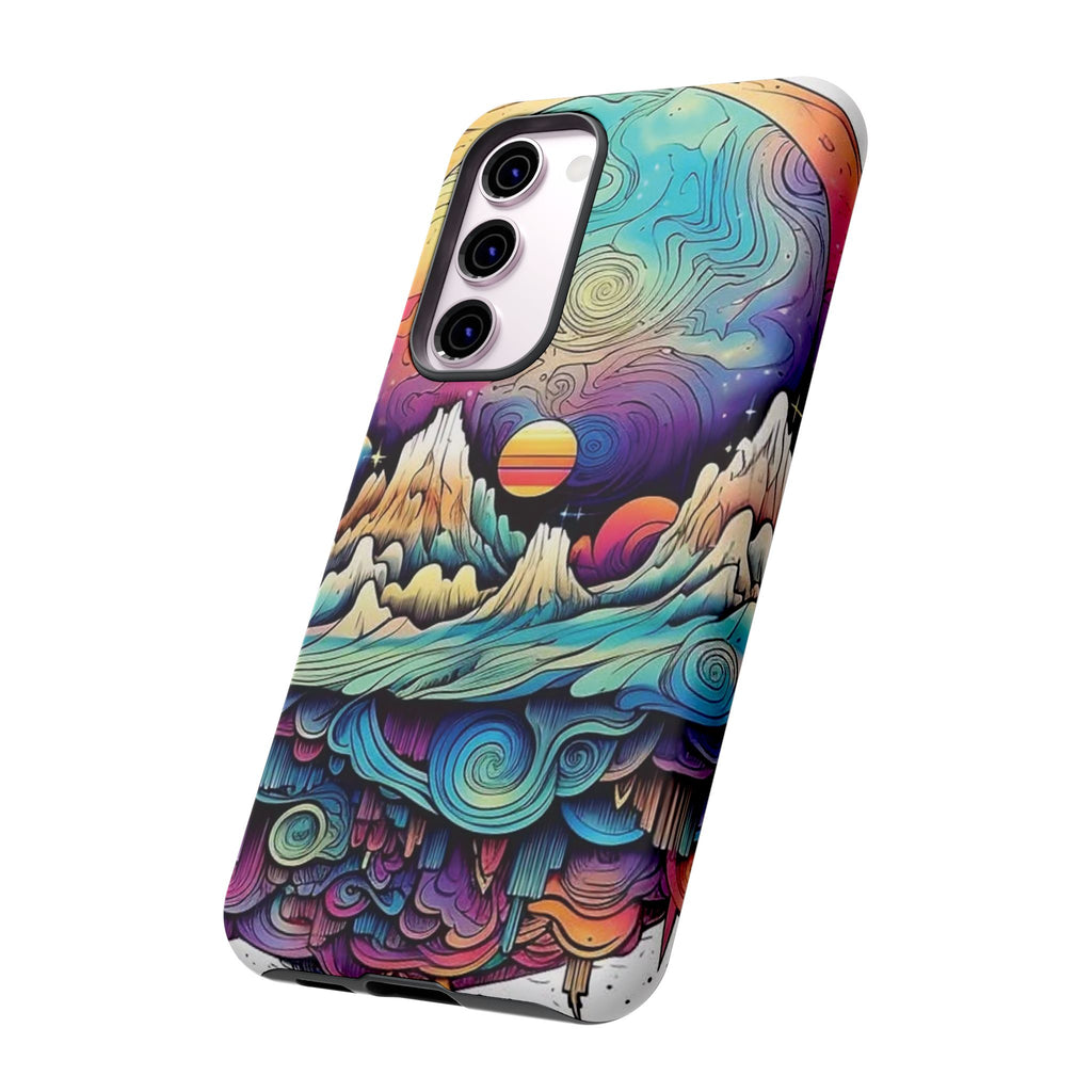 Psychedelic Mountain Sunset Tough Case