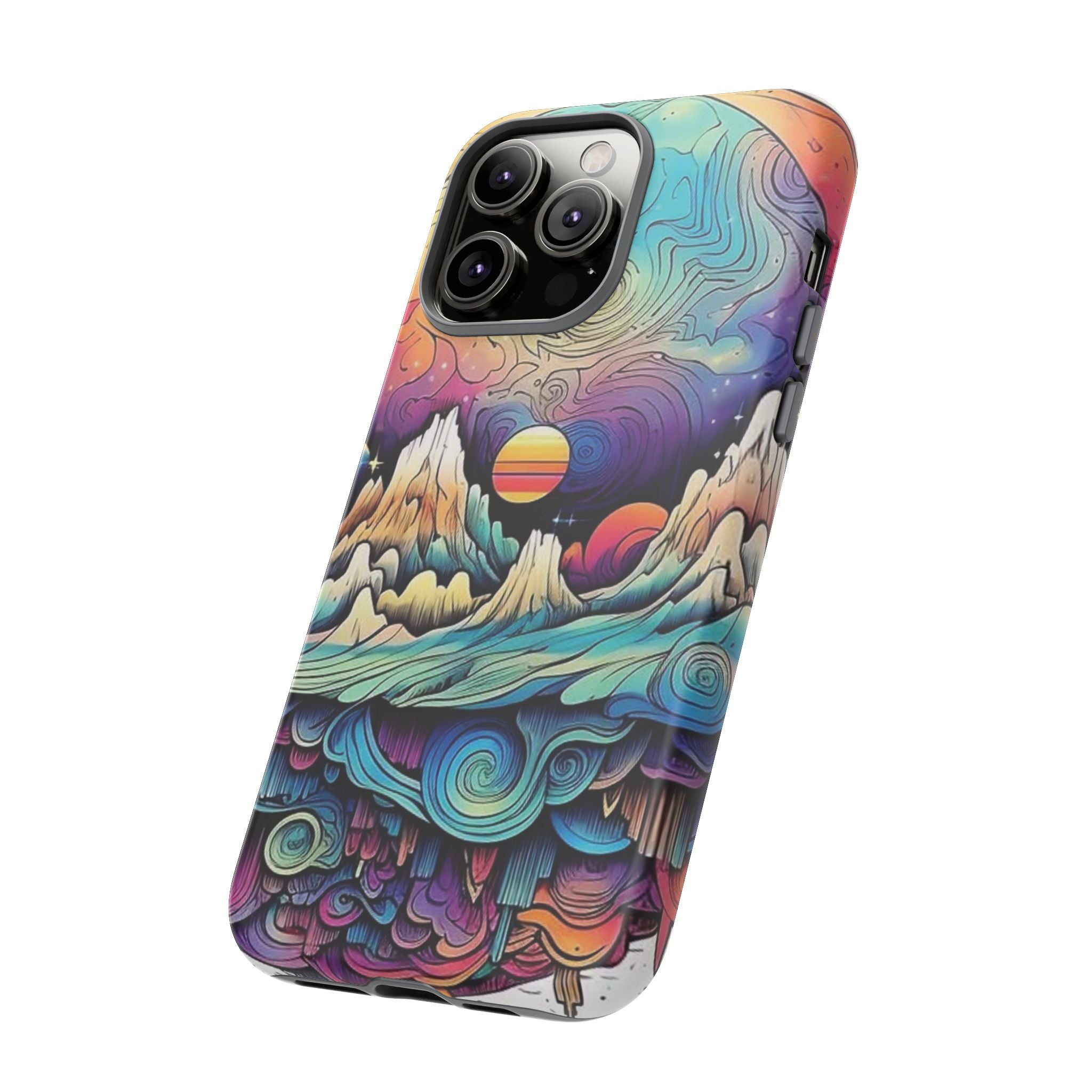 Psychedelic Mountain Sunset Tough Case