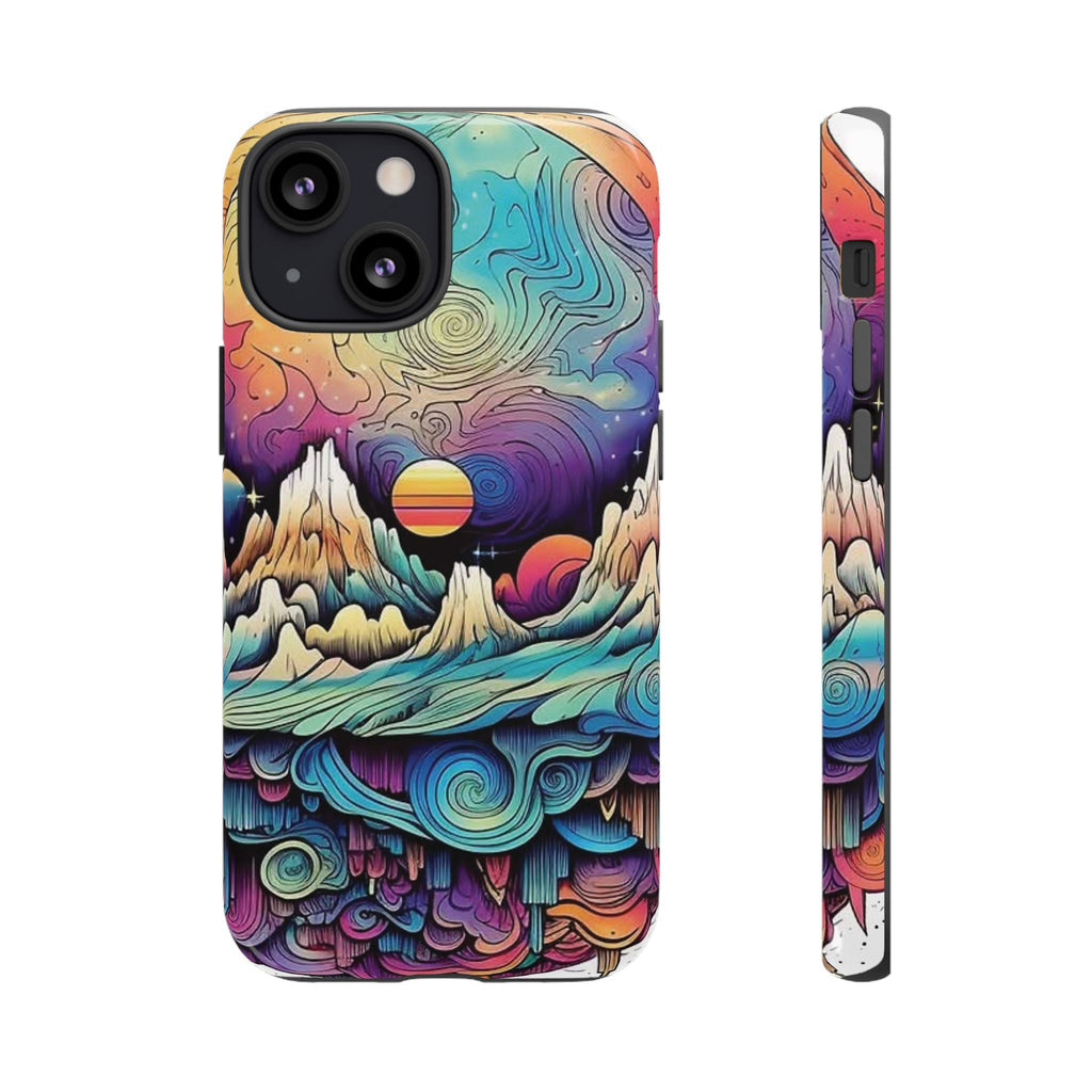 Psychedelic Mountain Sunset Tough Case