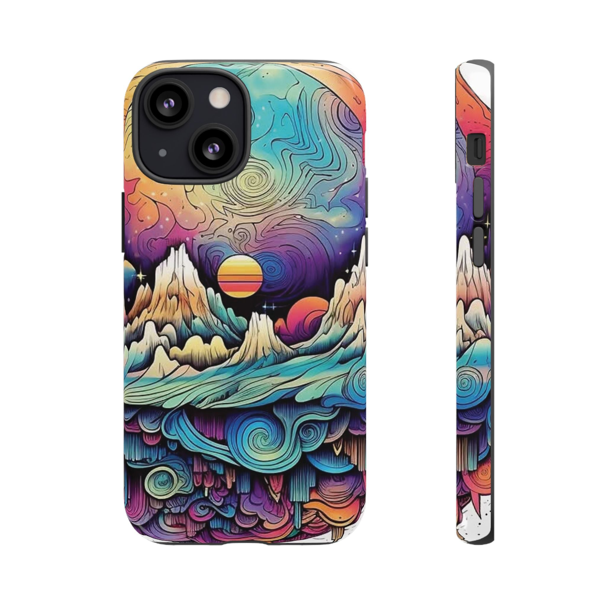 Psychedelic Mountain Sunset Tough Case