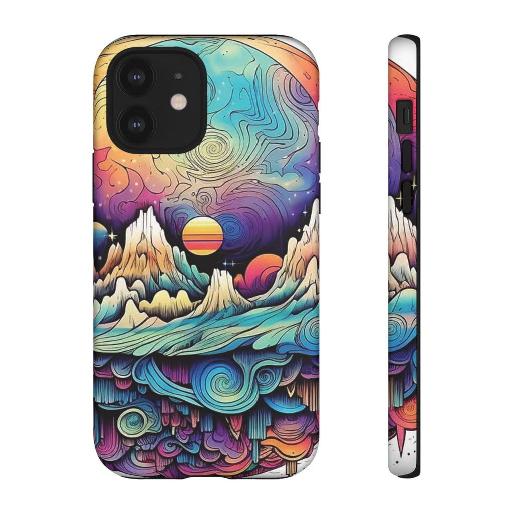 Psychedelic Mountain Sunset Tough Case