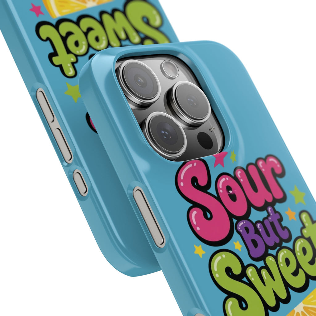 iPhone Case — “Sour But Sweet” Bright Graphic Snap Case